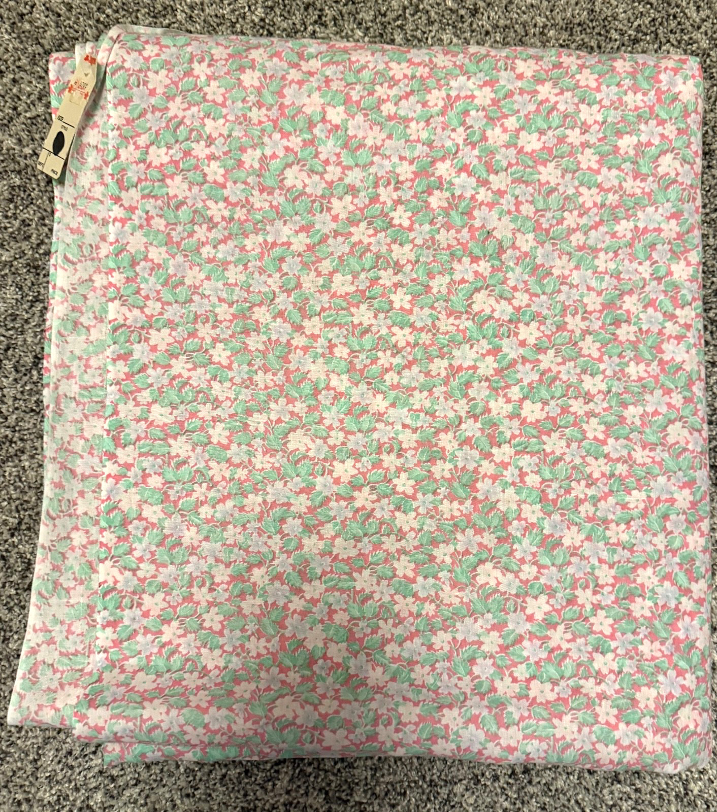 Vintage Zayre 100% Cotton Floral Fabric 6.83 Yds x 43\