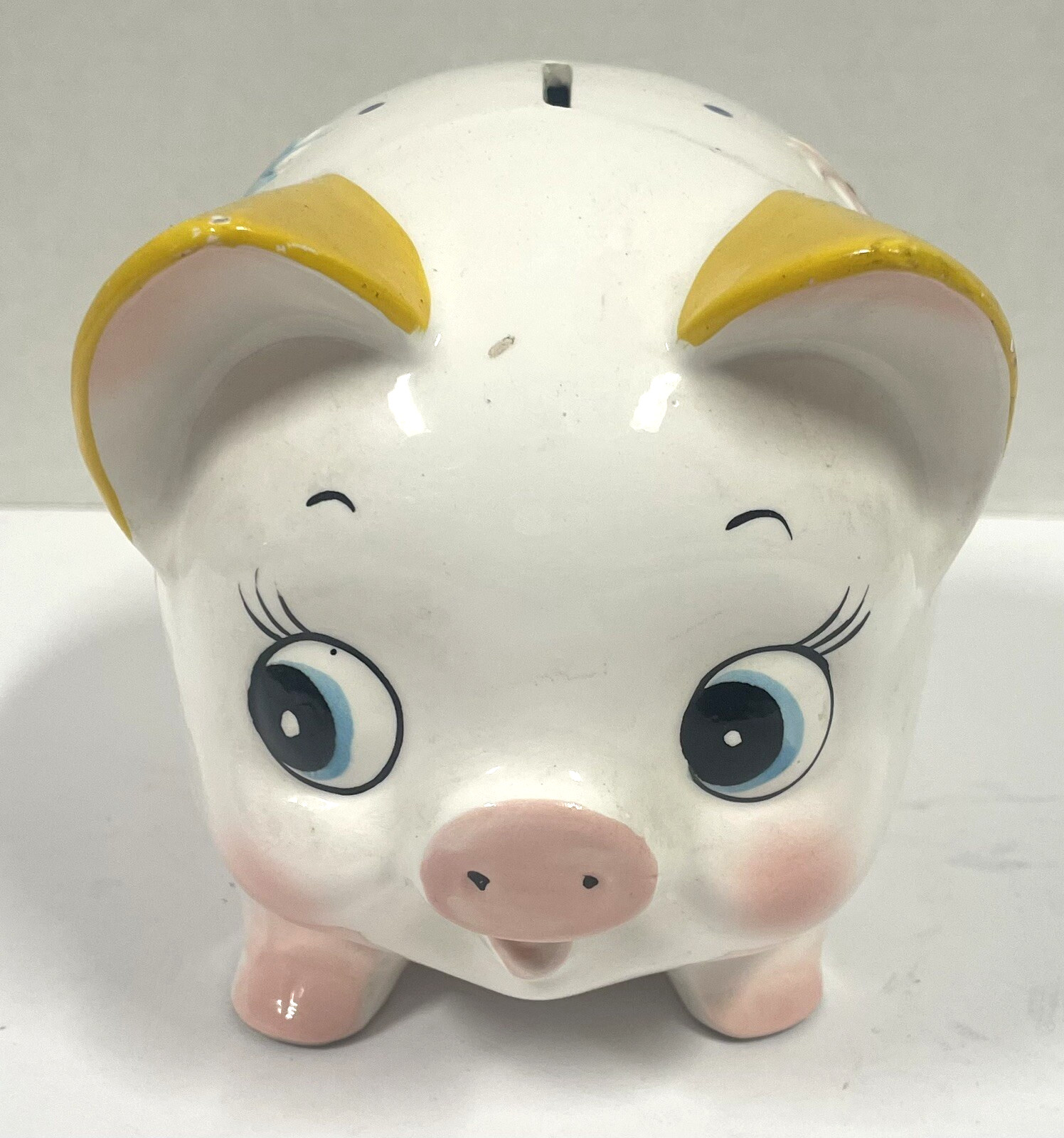 Vintage NORLEANS Ceramic Pig Piggy Coin Bank 5 1/4\ Vintage NORLEANS Ceramic Pig Piggy Coin Bank 5 1/4\