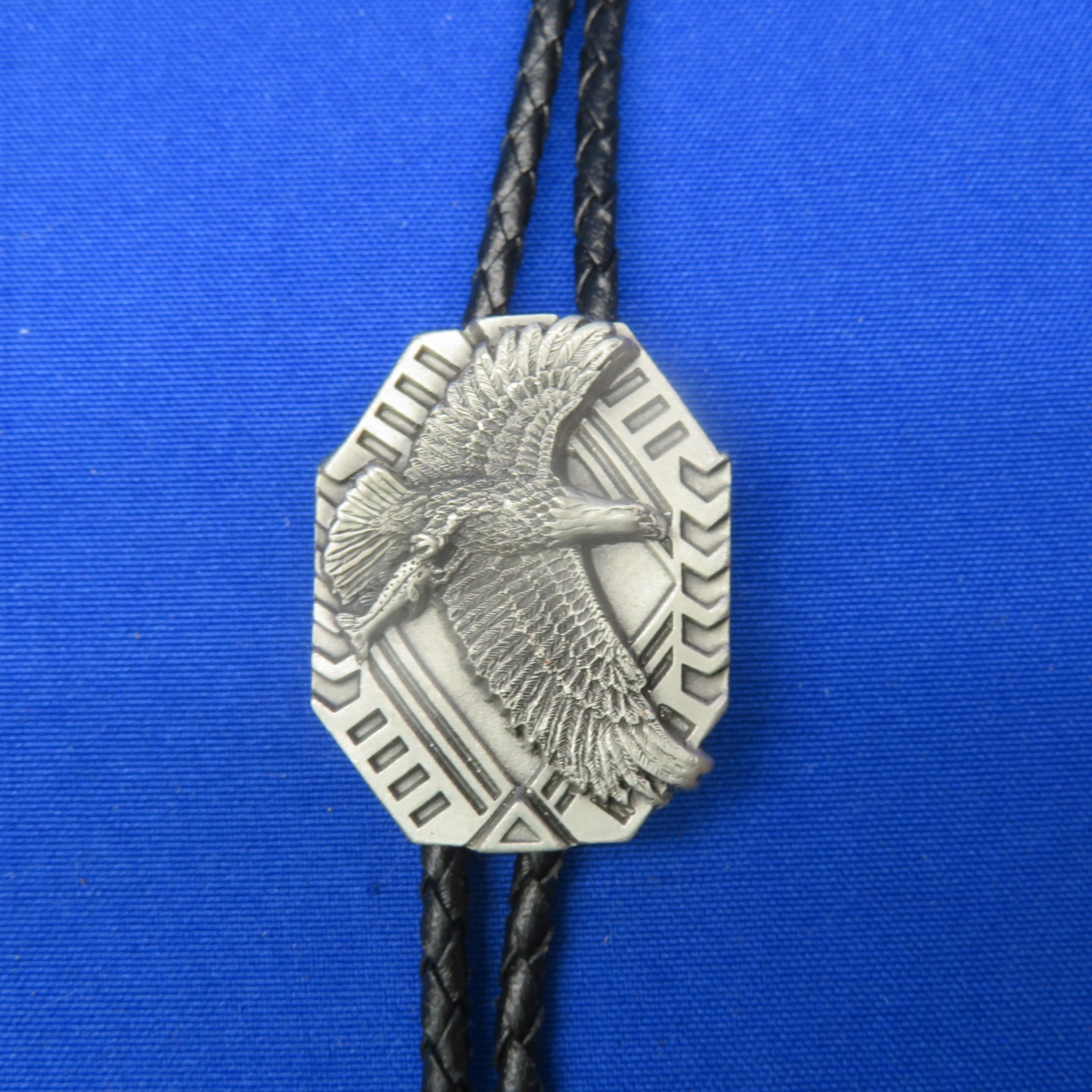 1980's Siskiyou Pewter Bolo Tie Flying Eagle 296C1