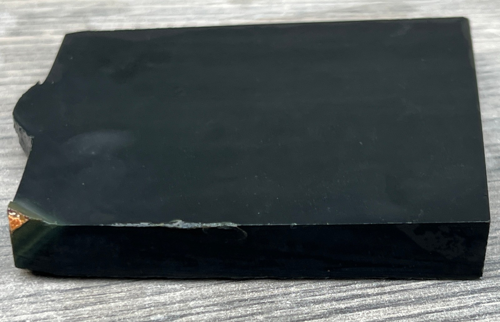 Edward's Black Nephrite Jade Wyoming Lapidary Rough Slab 202.23 grams