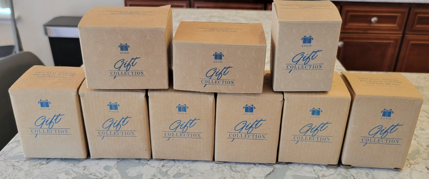 New Vintage Avon Christmas Package Topper Santa Snowman Teddy Bear More Lot of 9 New Vintage Avon Christmas Package Topper Santa Snowman Teddy Bear More Lot of 9
