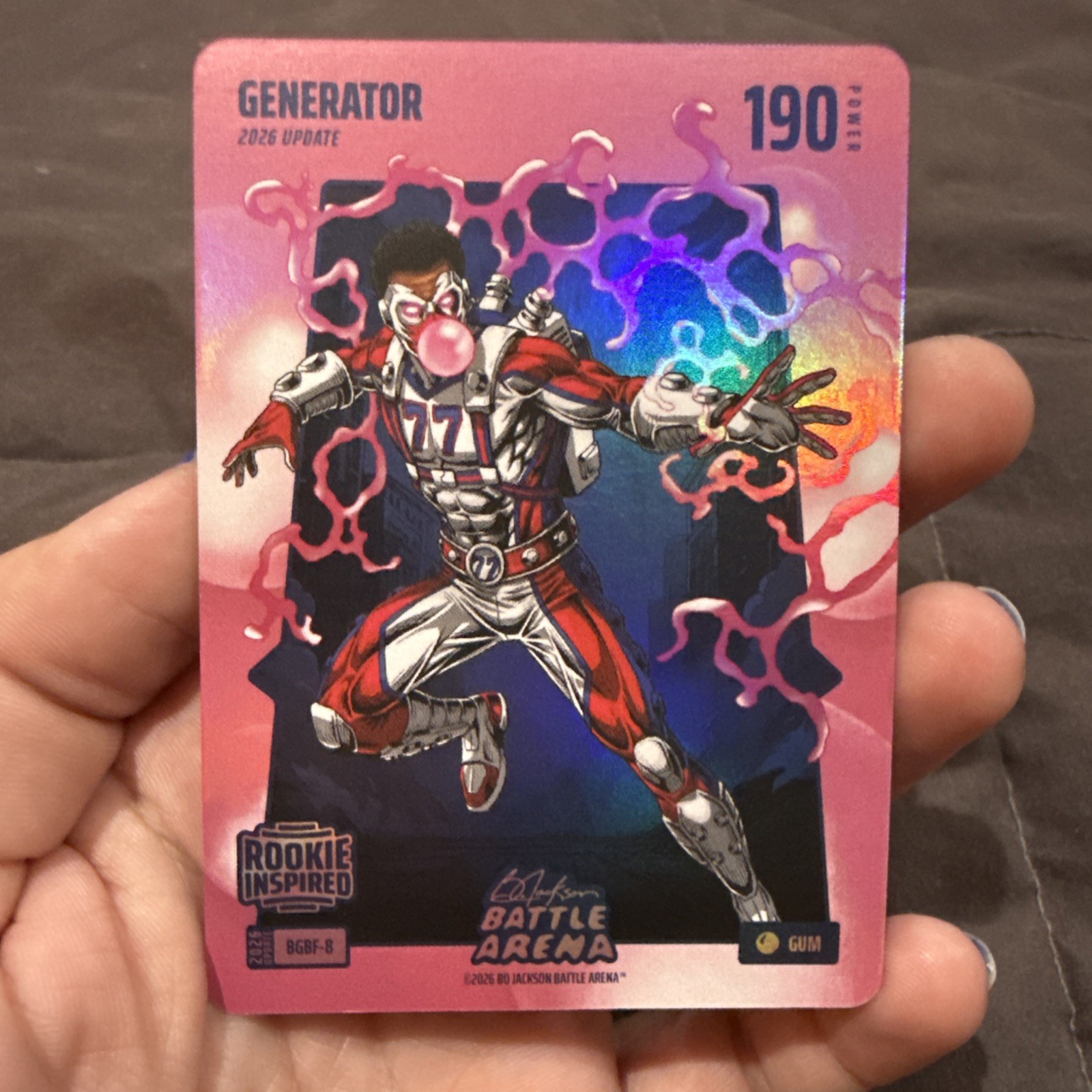 Bo Jackson Battle Arena 2026 Update Generator Gum #BGBF-8
