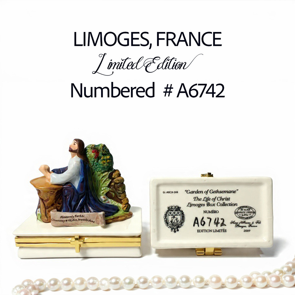 Henri d'Arceau Limoges Garden Gethsemane Life Christ Ltd Ed Box 2009 #A6742