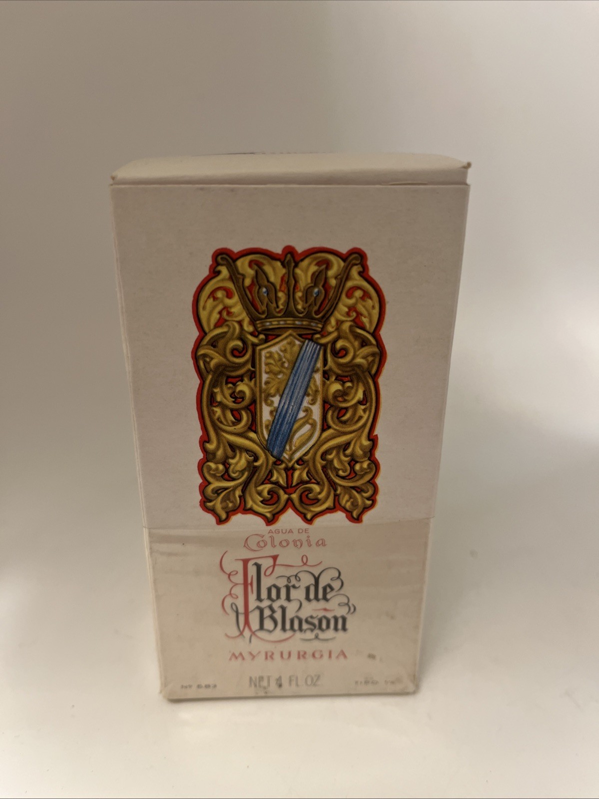 VINTAGE Myrurgia Flor De Blason Cologne Barcelona Spain 4FL. OZ - NIB Rare