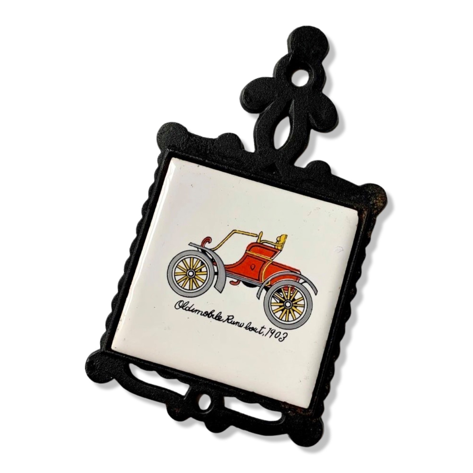 Vintage Homco Car Trivet Tile Vintage Homco Car Trivet Tile