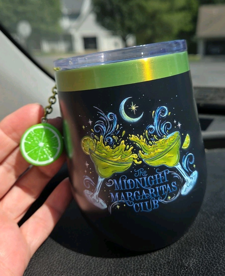 Practical Magic 2 Wine Tumbler Midnight Margaritas w Lime Charm Cinemark  NEW 