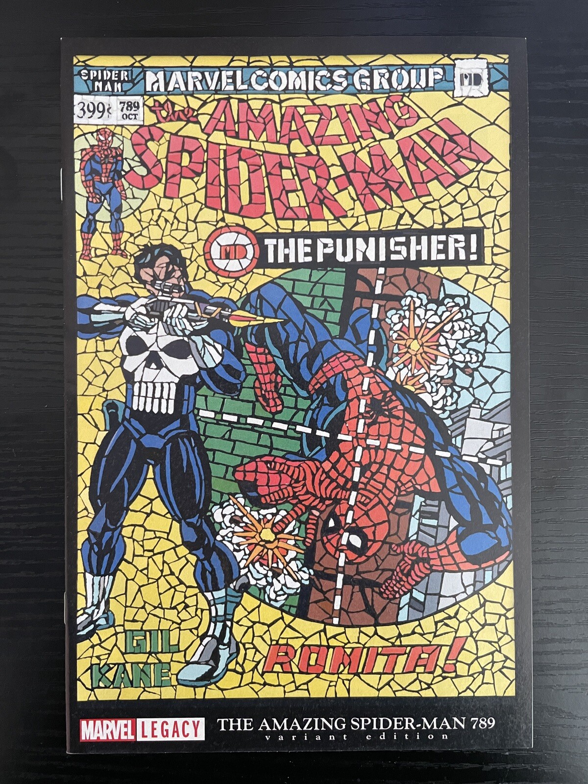 AMAZING SPIDER-MAN #129 PUNISHER SHATTERED VARIENT ASM #789