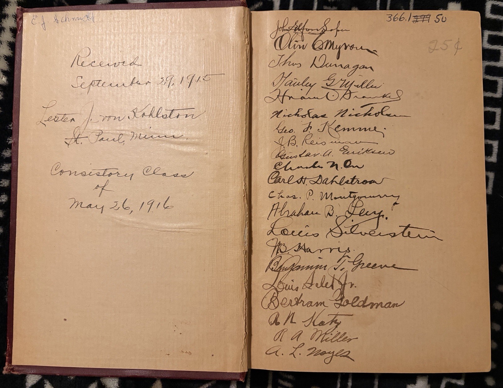 *Signed* Morals and Dogma Scottish Rite of Freemasonry Book (March 1914)