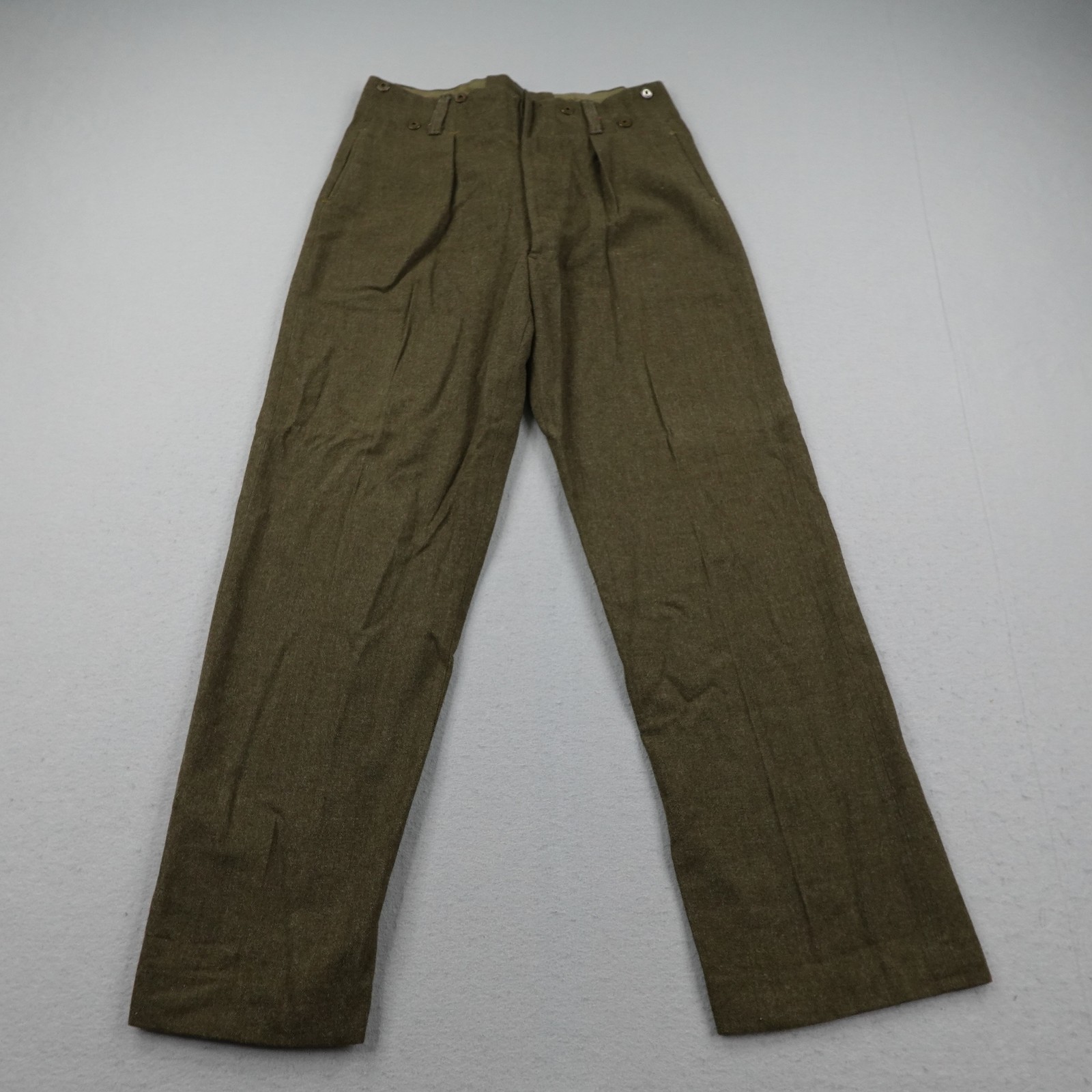Vintage Royal Canadian Army Pants 32-33 Cadet Trousers Battledress Wool 1955 50s