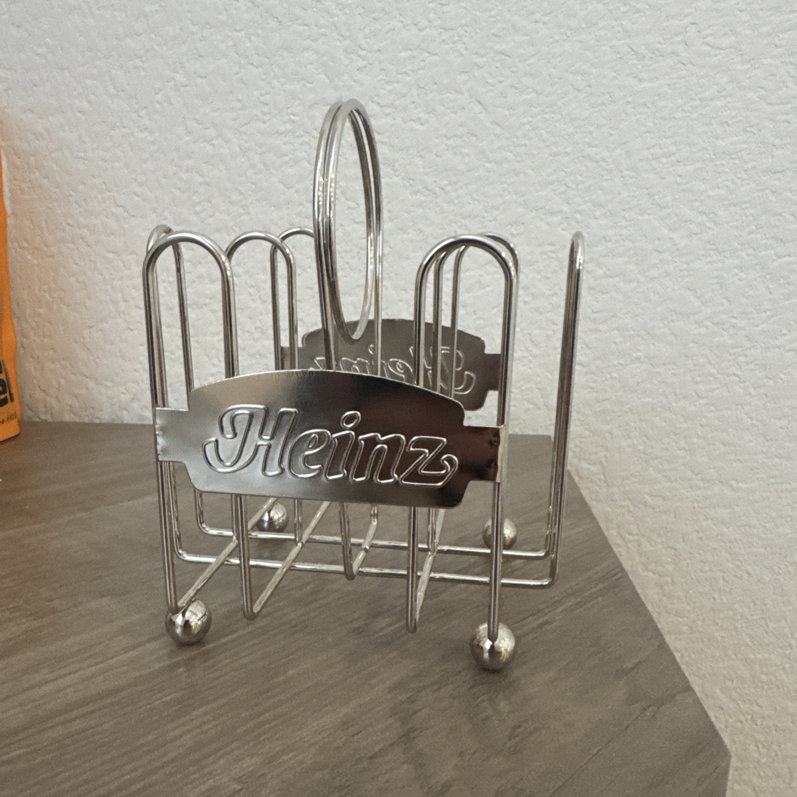 Vintage Heinz Metal Condiment And Menu Caddy Diner Item Mint Condition Vintage Heinz Metal Condiment And Menu Caddy Diner Item Mint Condition