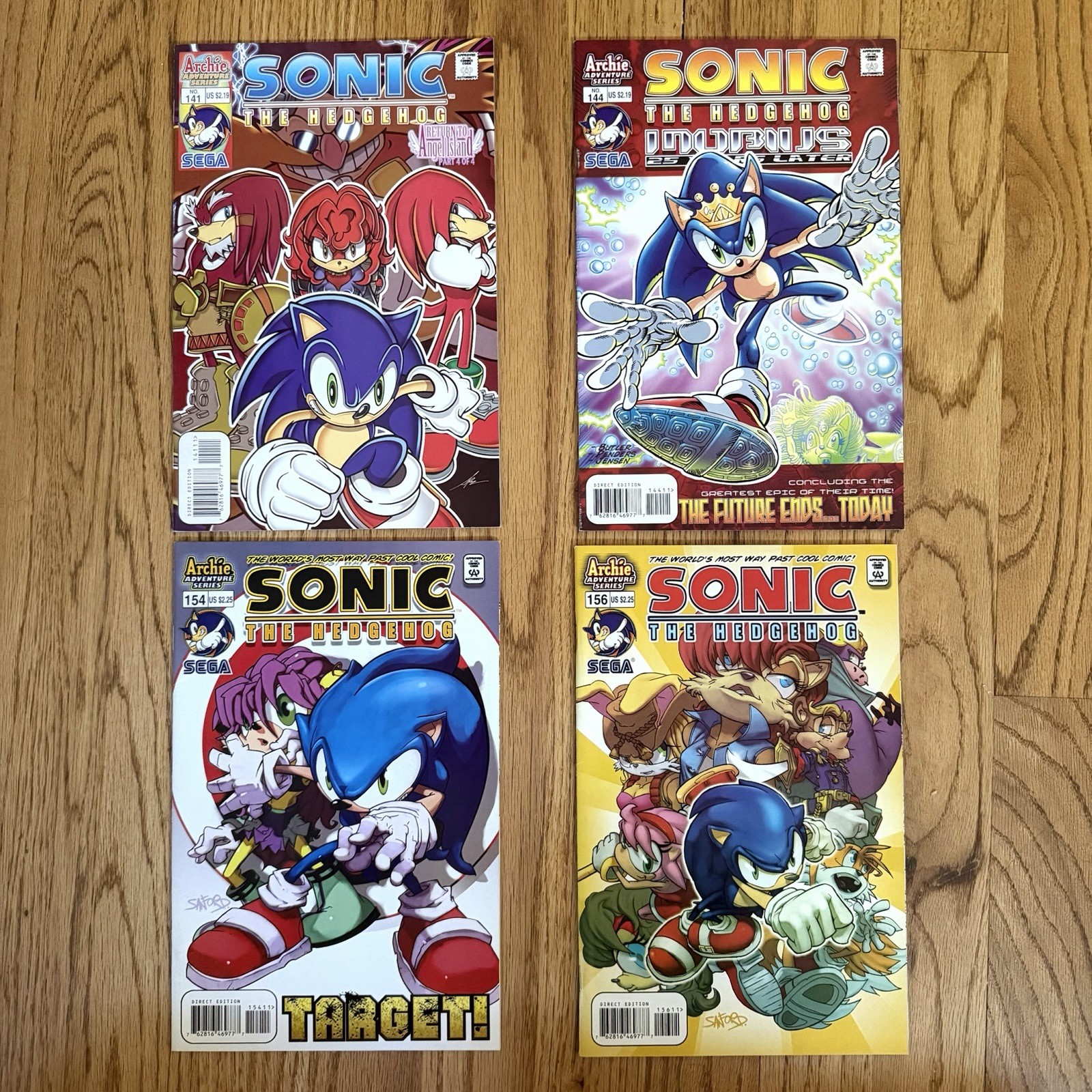 Sonic The Hedgehog #141 #144 #154 156 Comic Book Lot High Grade SEGA Archie 2004 Sonic The Hedgehog #141 #144 #154 156 Comic Book Lot High Grade SEGA Archie 2004