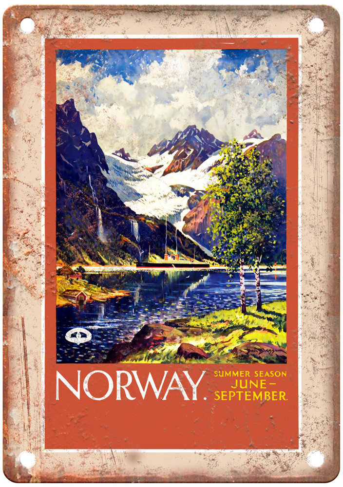 BLESSUM Benjamin Norway Summer Season 1920s Travel Poster Retro Look Sign T2456 BLESSUM Benjamin Norway Summer Season 1920s Travel Poster Retro Look Sign T2456