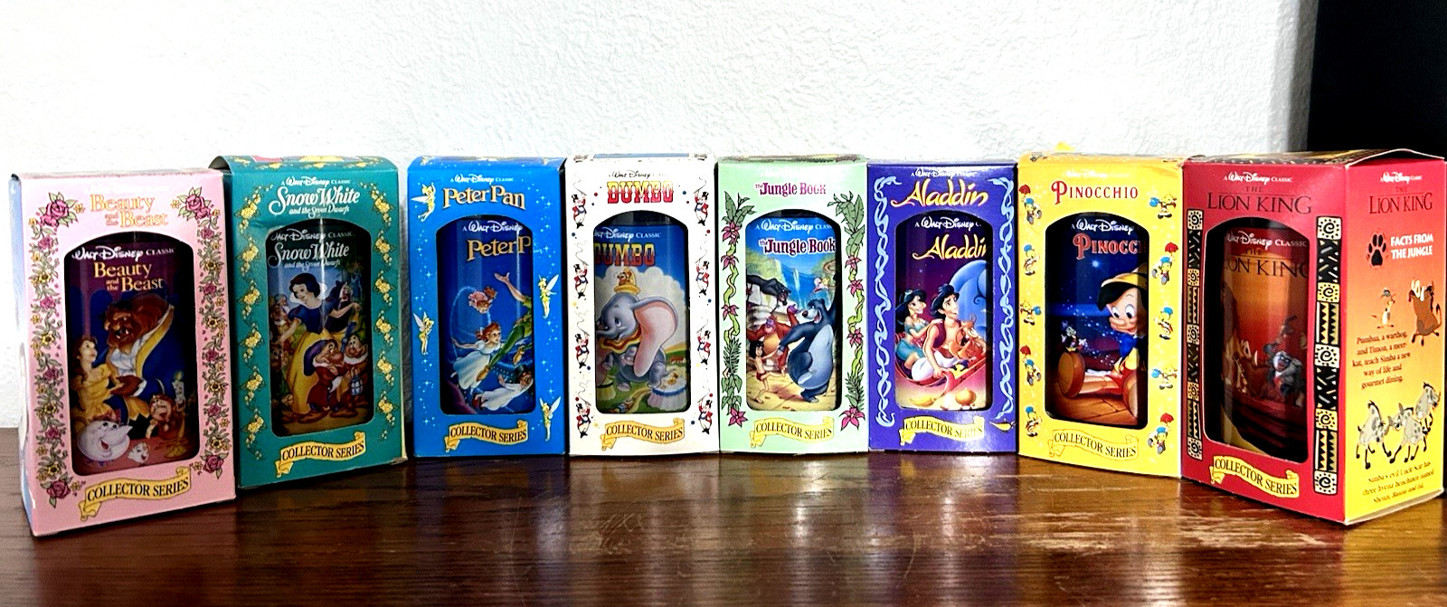 Vintage 1994 Burger King Disney Collector Series Glasses Set of 8 NIB Complete Vintage 1994 Burger King Disney Collector Series Glasses Set of 8 NIB Complete