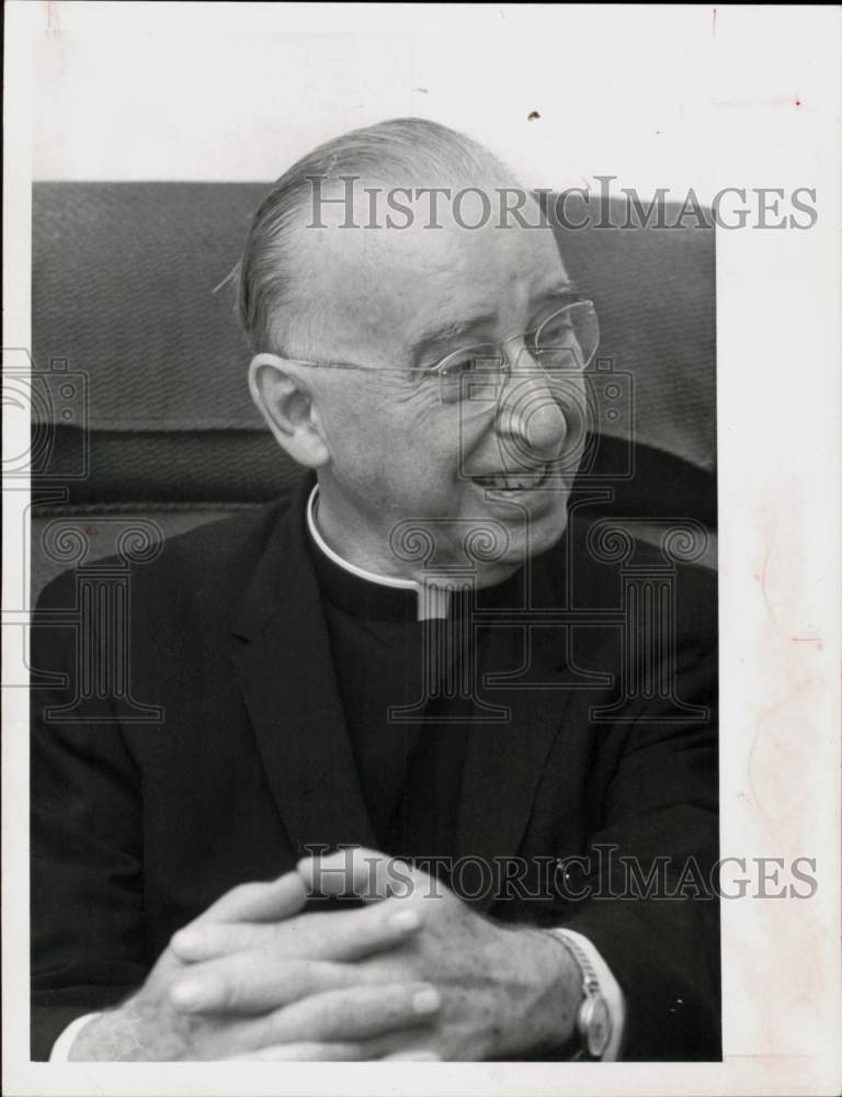 1969 Press Photo Monsignor James Meehan at his office - lra80034