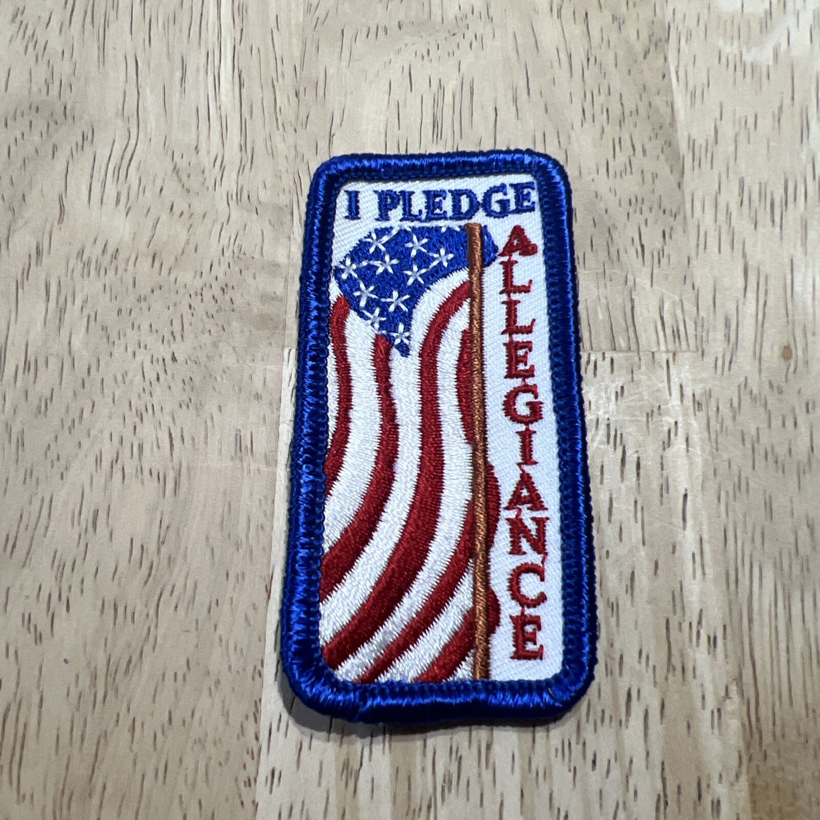 Vintage I pledge allegiance flag. New
