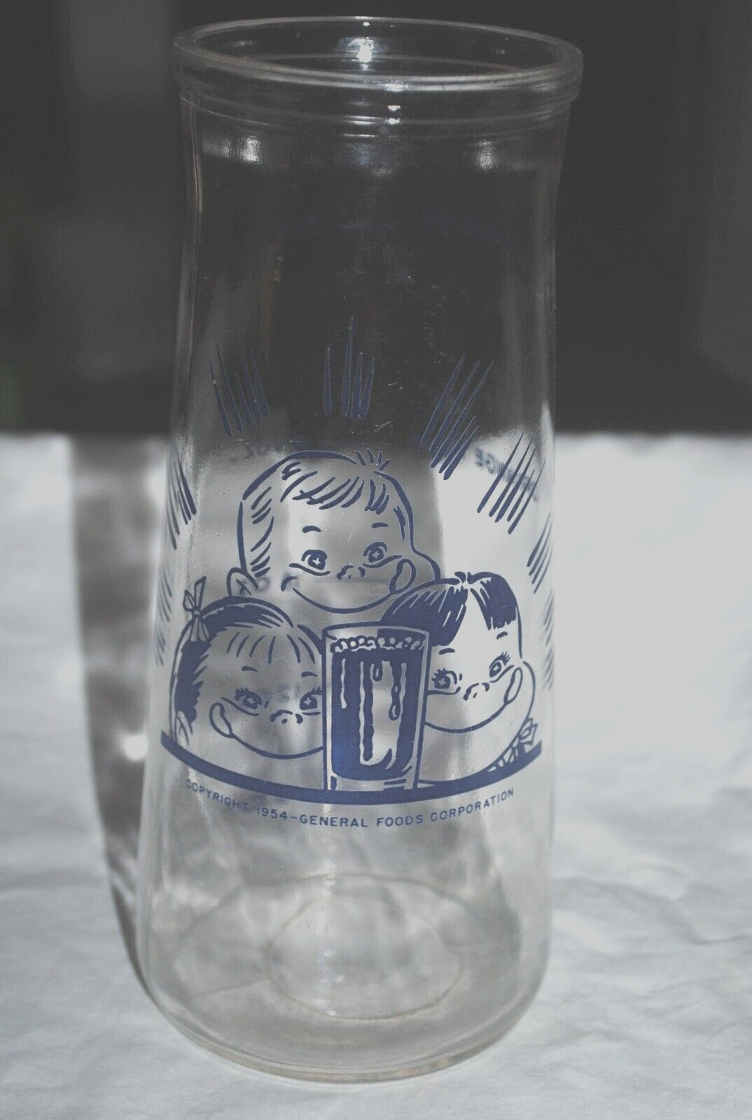 1954 General Foods glass juice pitcher, nice