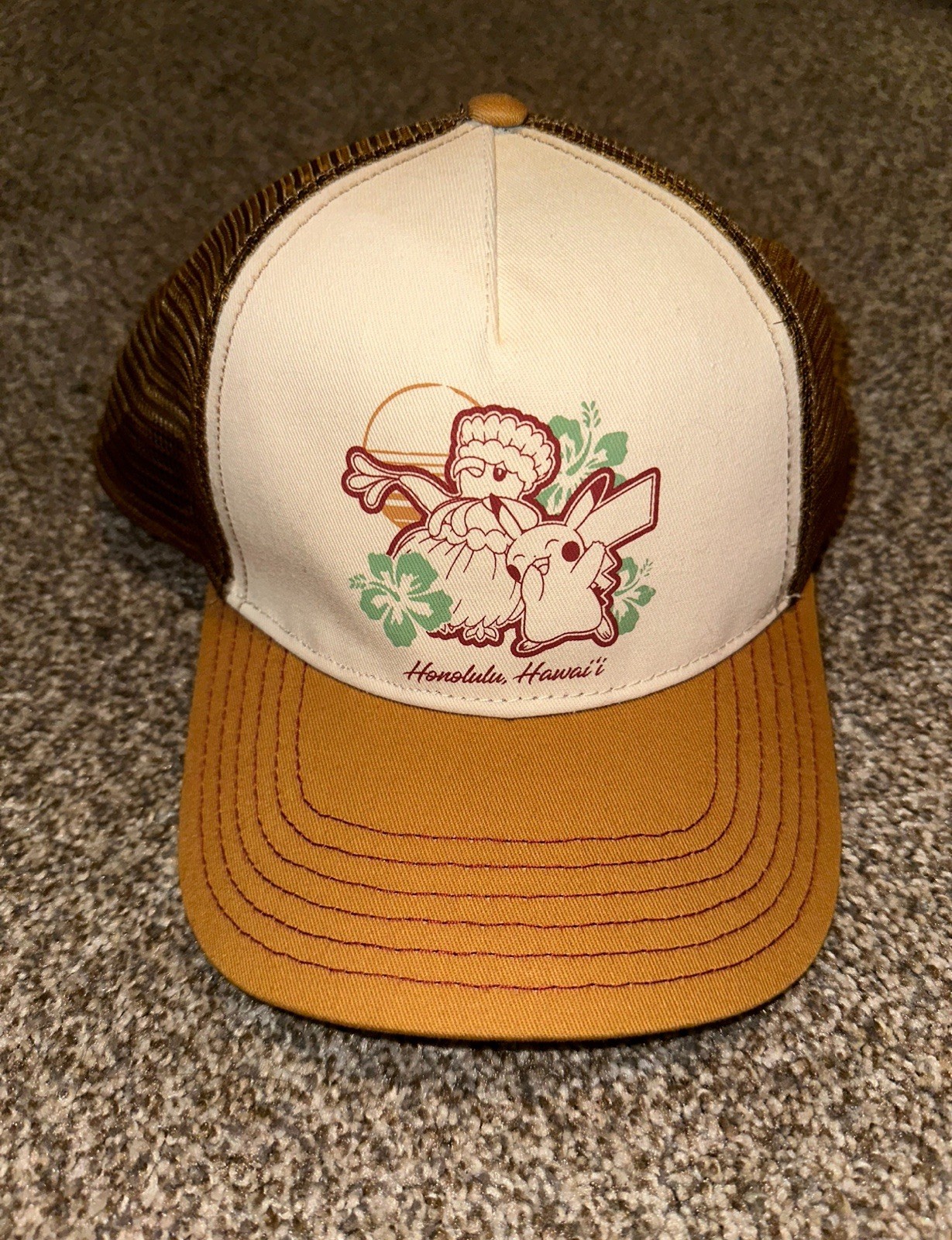 Pokemon WCS2024 Honolulu Limited Edition Cap Pikachu Oricorio Hawaii Design Rare Pokemon WCS2024 Honolulu Limited Edition Cap Pikachu Oricorio Hawaii Design Rare
