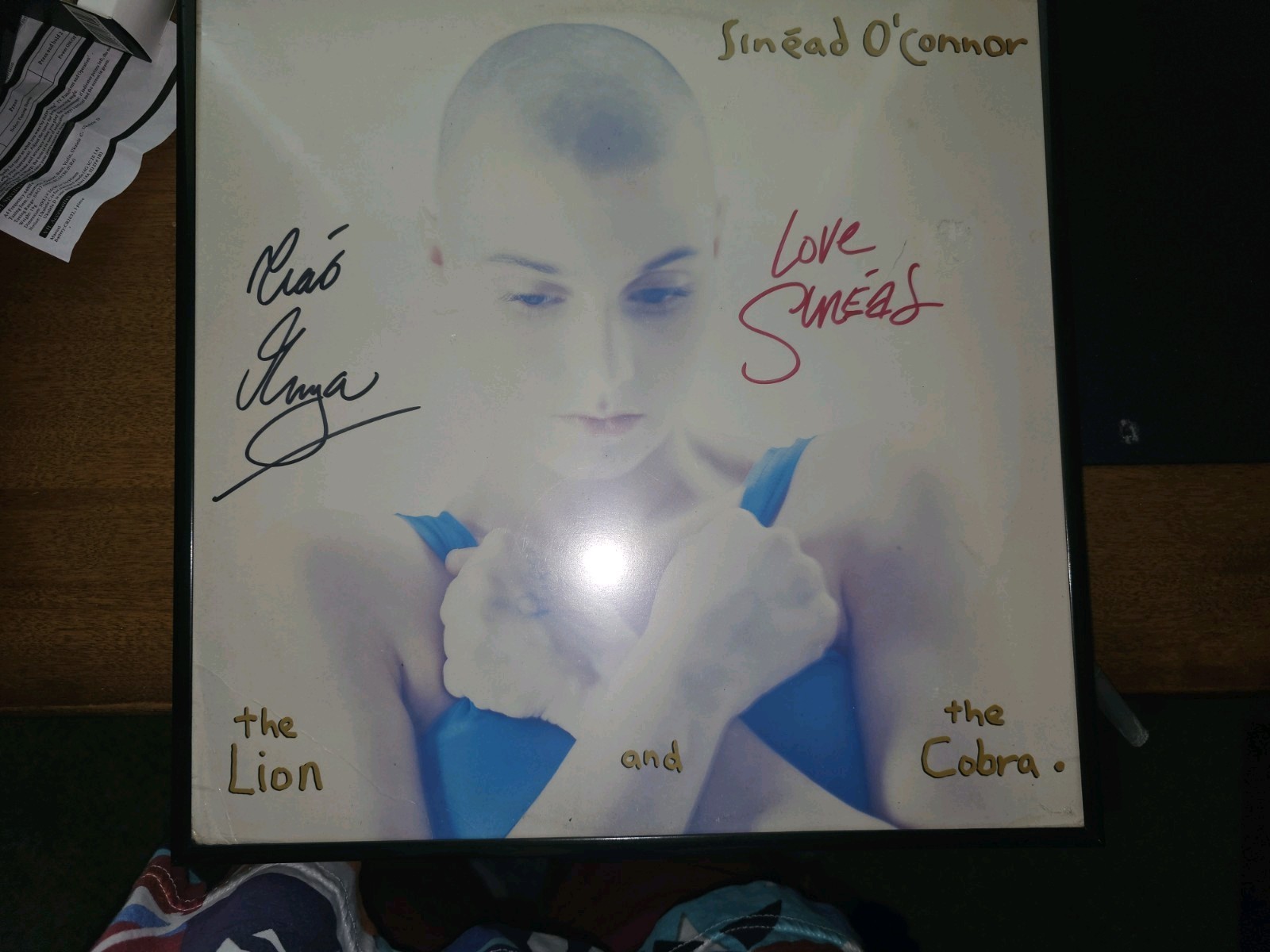 Sinead O'Connor and ENYA COA Signed Album Vinyl LP Autographed Autographed Rare