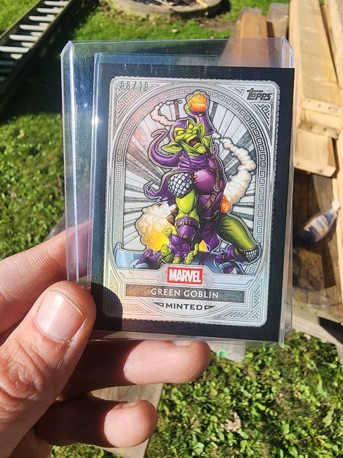 2025 Topps Marvel Mint Black/10 Green Goblin Huge Hit