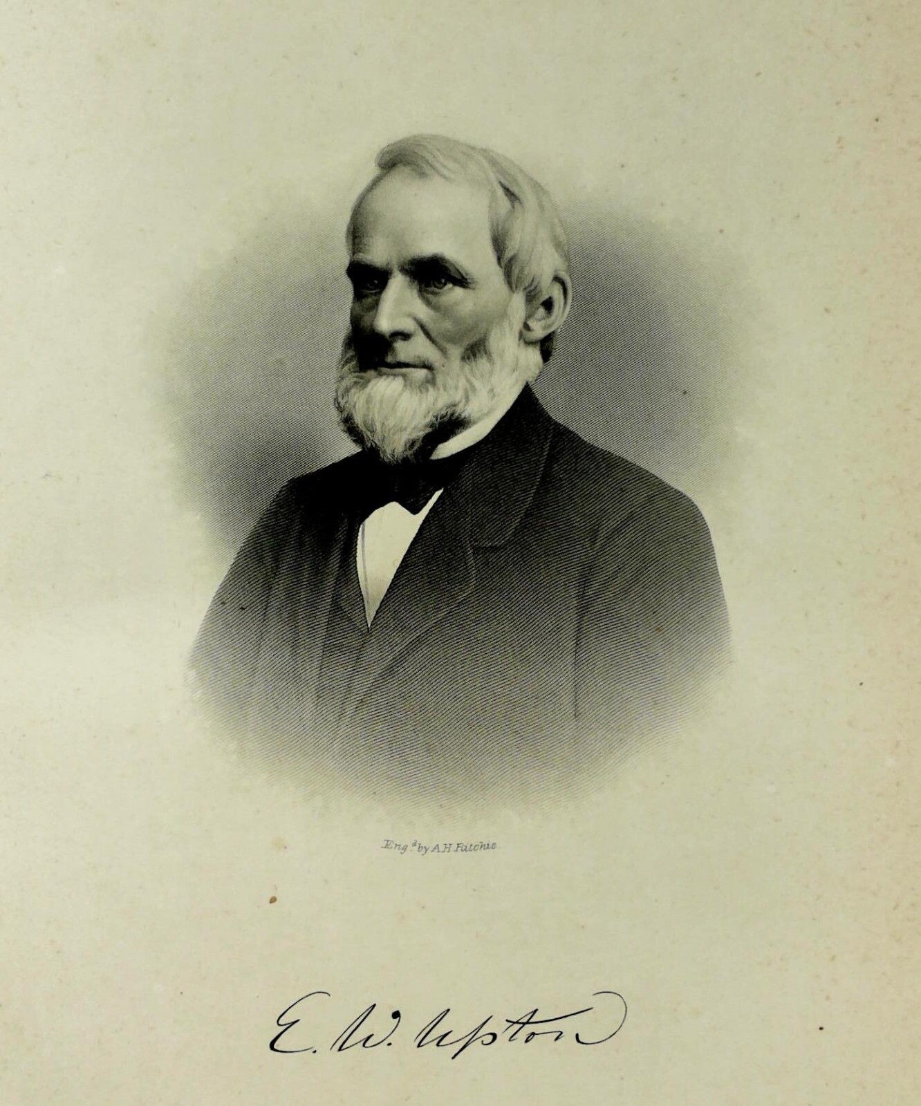 1888 Engraving Elijah Wood Upton Essex County Peabody Ma. History Genealogy