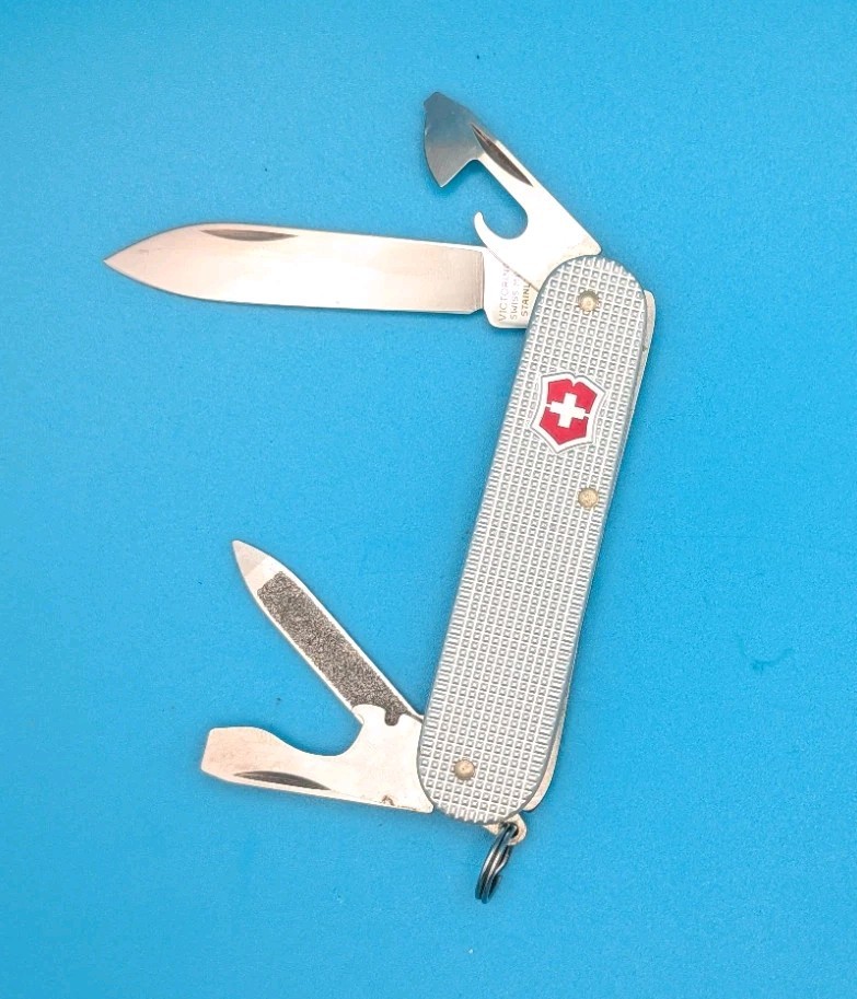 Victorinox Cadet Silver Alox Swiss Army Knife, 84mm