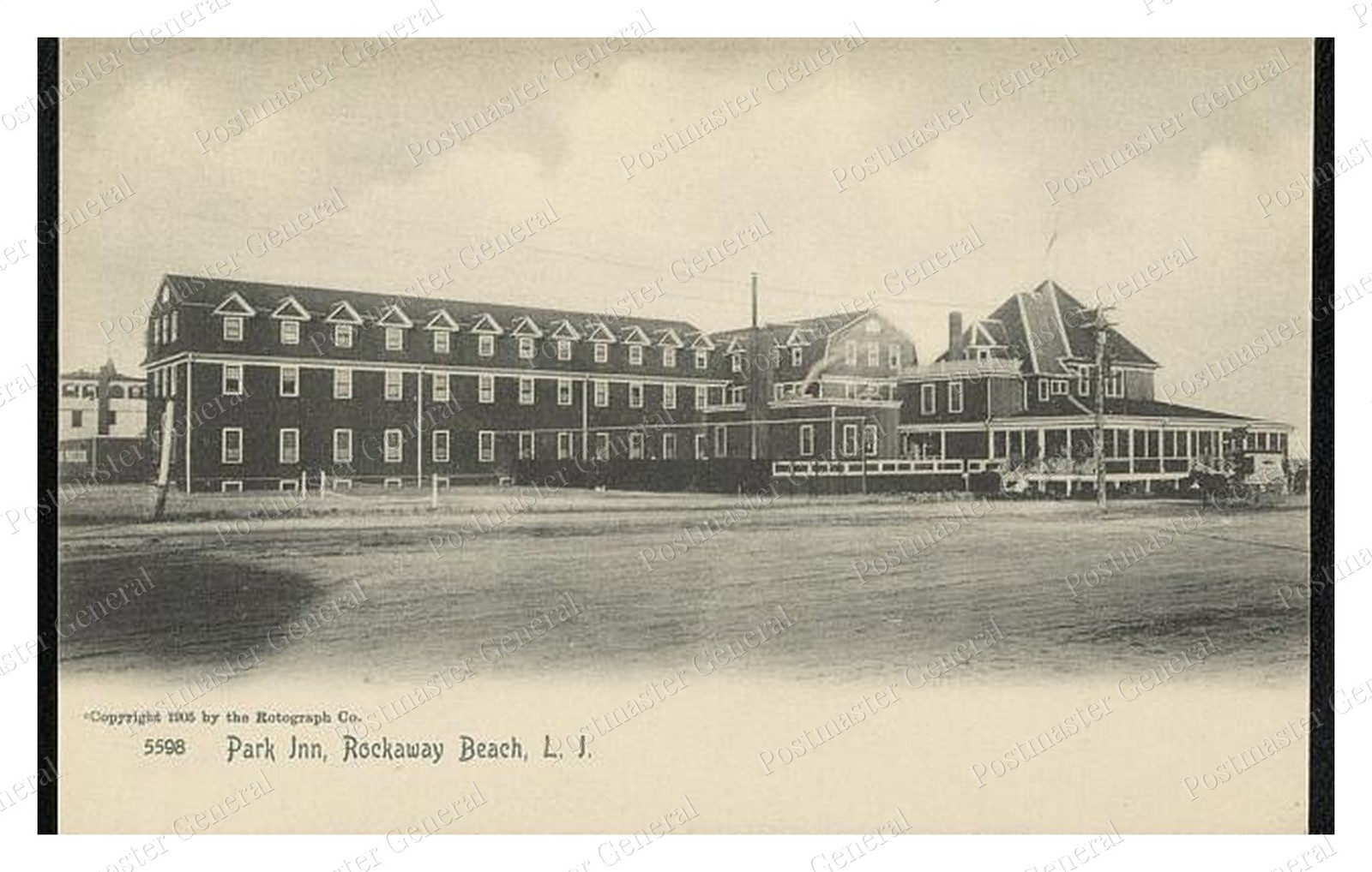 Rockaway Beach New York Park Inn Standard Postcard COPY RPPC Rockaway Beach New York Park Inn Standard Postcard COPY RPPC