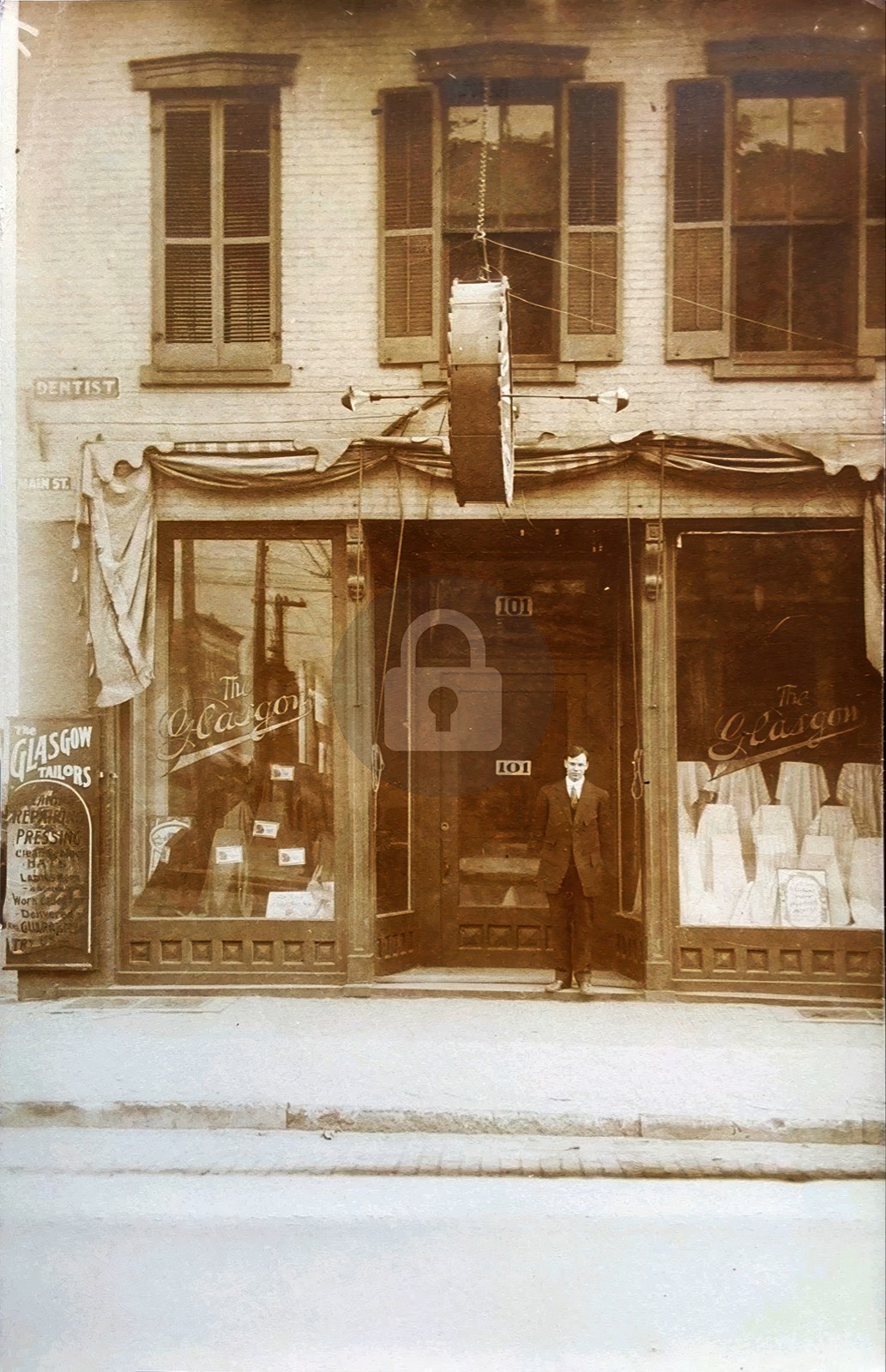 Glasgow KY Kentucky 101 W Main Street c1910 RPPC Photo Postcard COPY Glasgow KY Kentucky 101 W Main Street c1910 RPPC Photo Postcard COPY