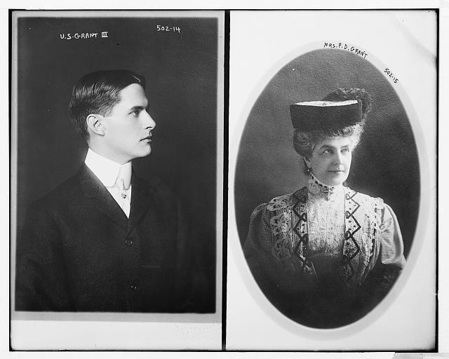 Photo:Mrs F D Grant 1910s Portrait of U S Grant III and Wife
