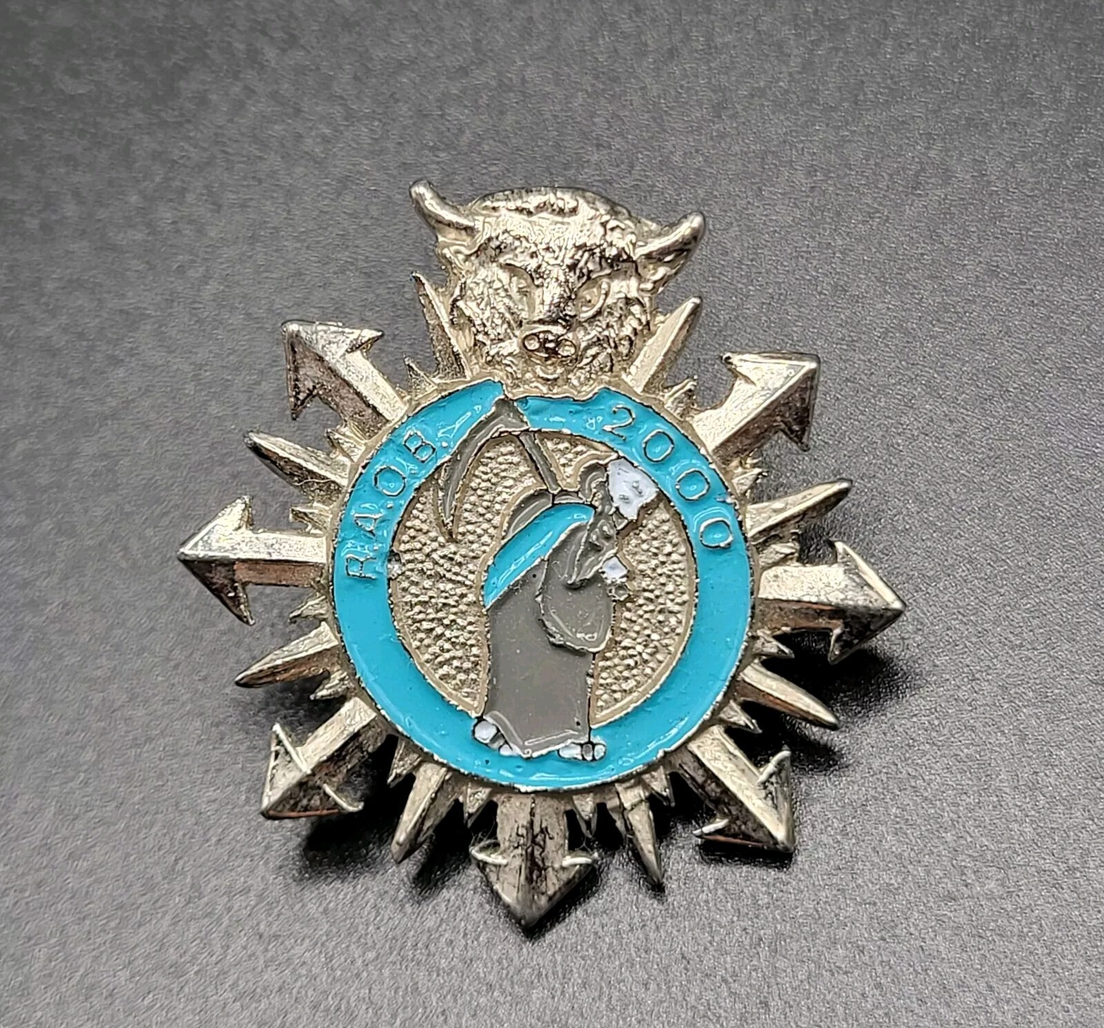 RAOB Royal Antediluvian Order of Buffaloes Badge Pin 2000 Vintage