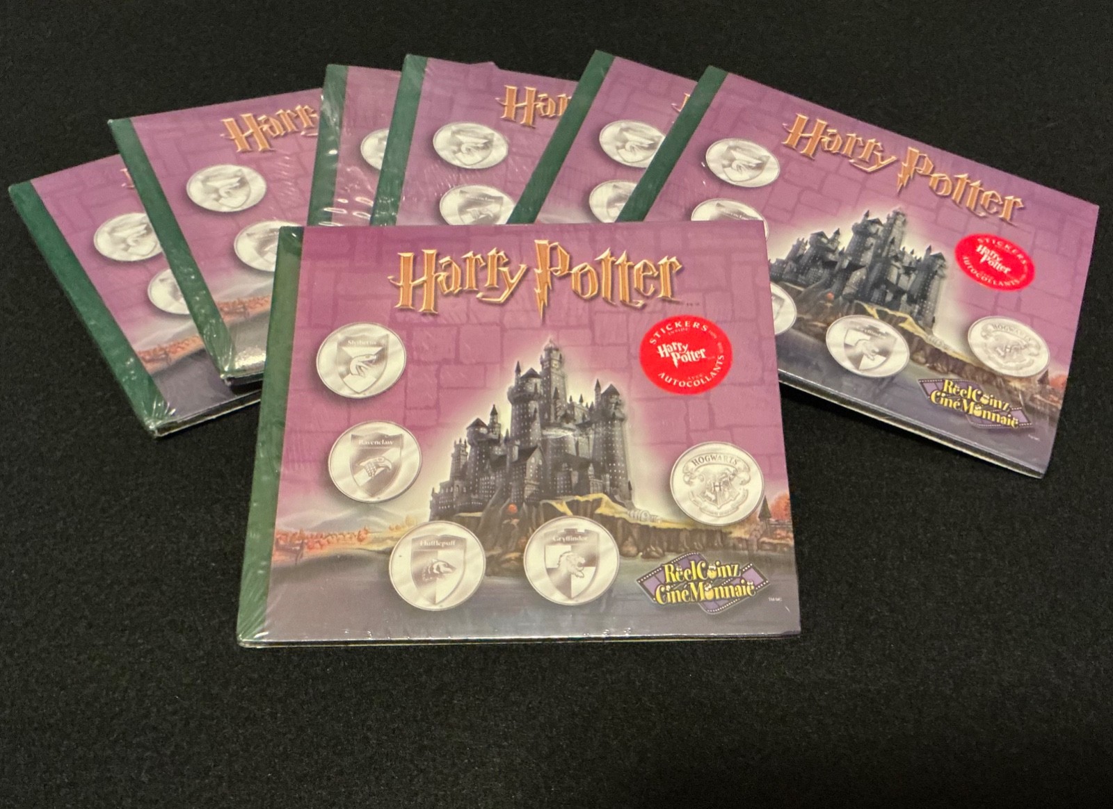 Harry Potter (5) House Coins  Royal Canadian Mint 2001 - NEW - MINT condition