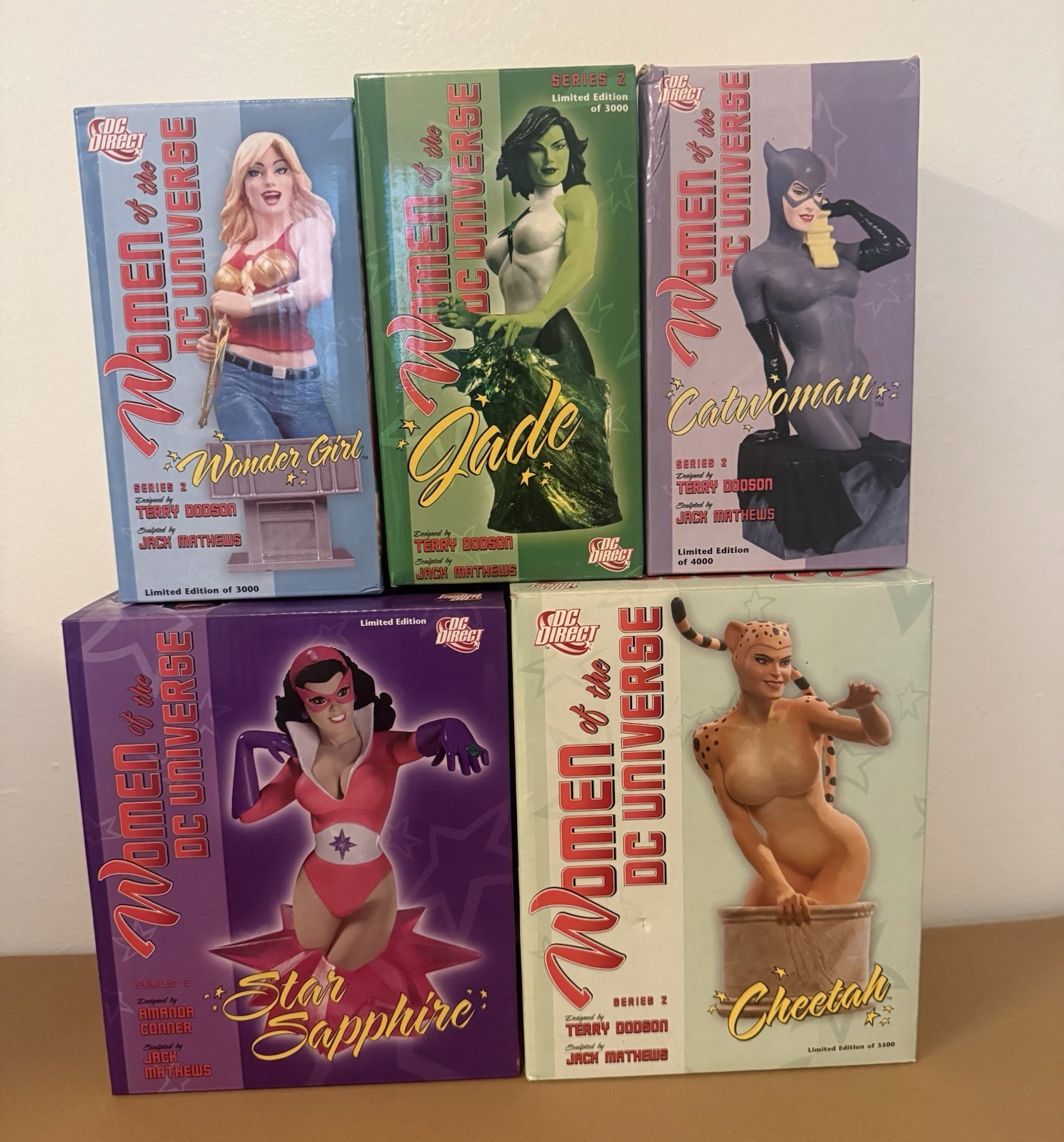 Women Of The DC Universe Bust Lot Of 5 Brand New 