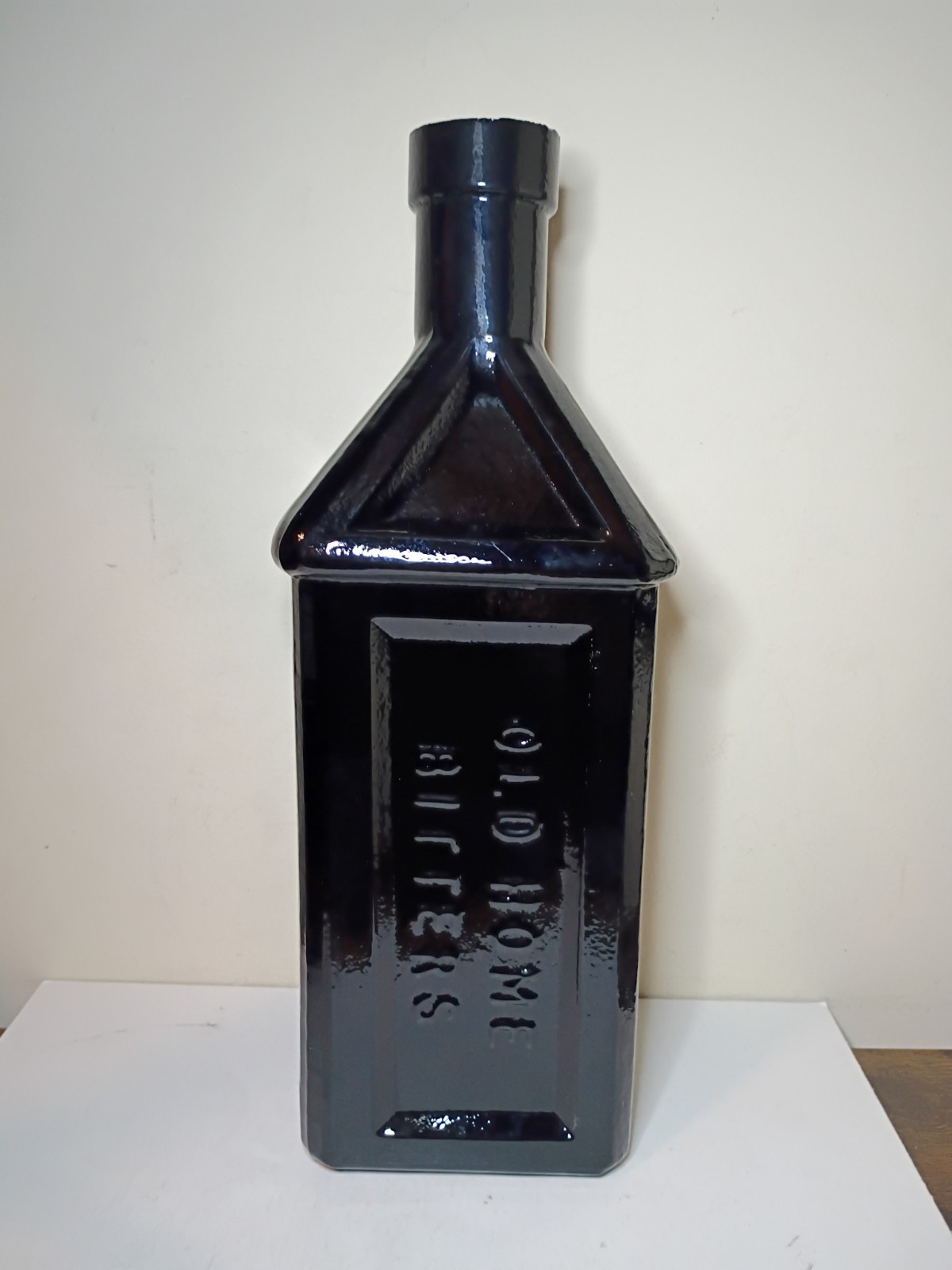 HUGE AMBER DOC DUNNING OLD HOME BITTERS Bottle GREENSBORO NORTH CAROLINA 14\