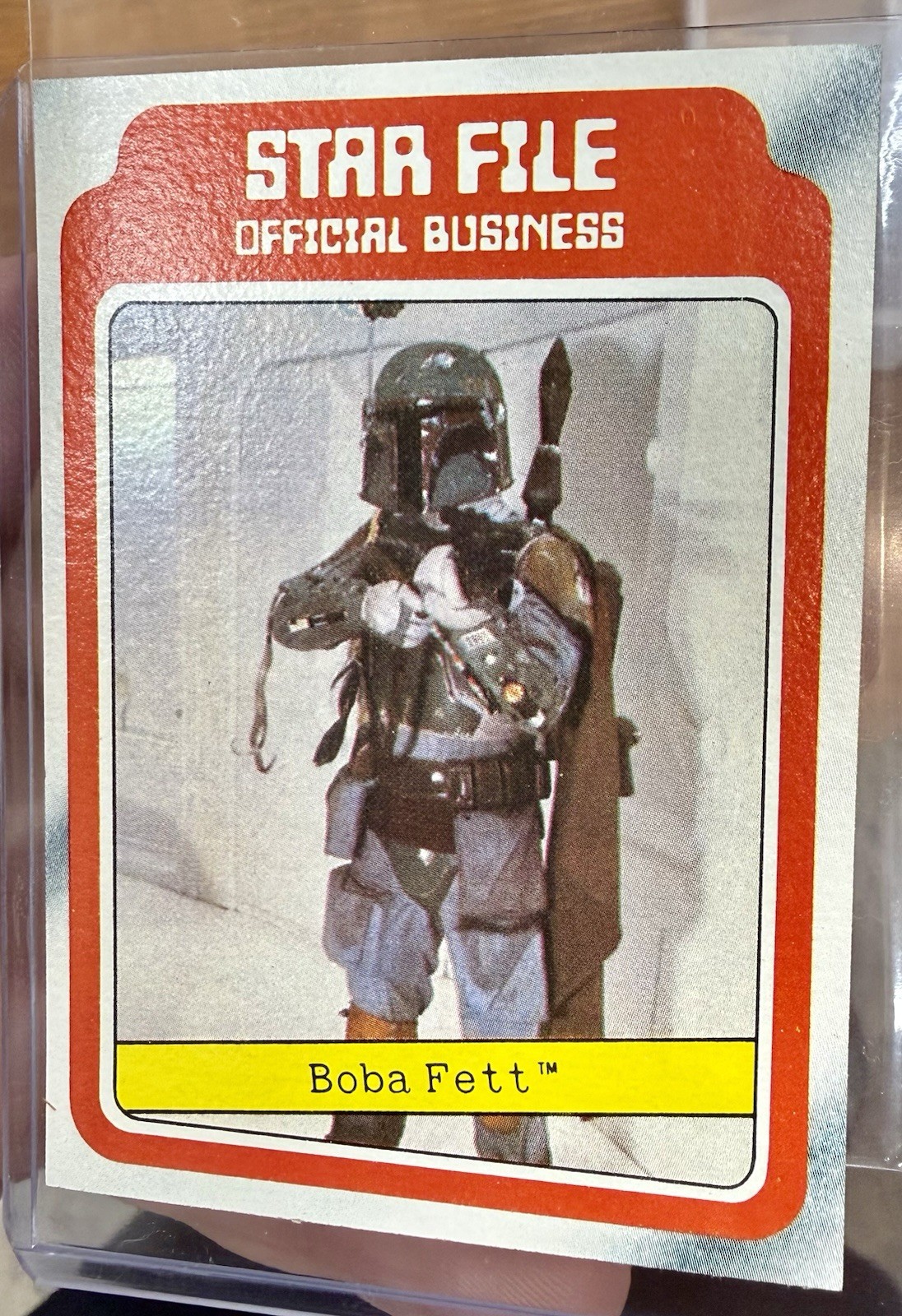 1980 Topps Star Wars The Empire Strikes Back BOBA FETT Star File #11 Rookie Card