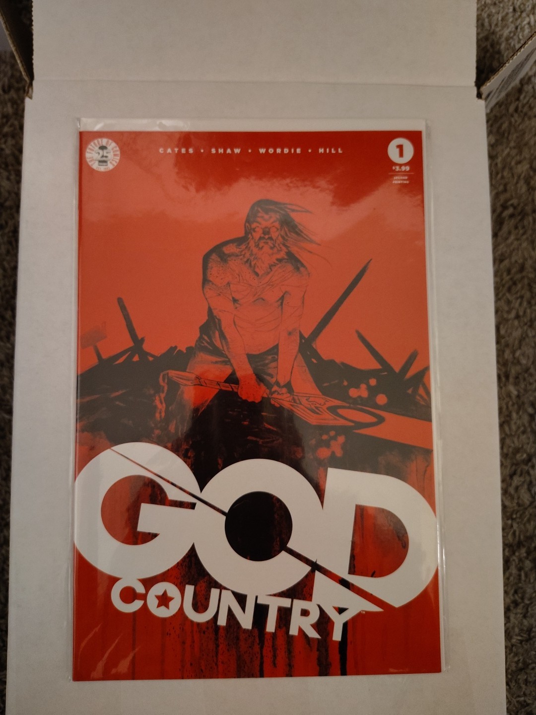 Image Comics God Country #1-6 Complete Run And Graphic Novel #6 Signed By Cates Image Comics God Country #1-6 Complete Run And Graphic Novel #6 Signed By Cates