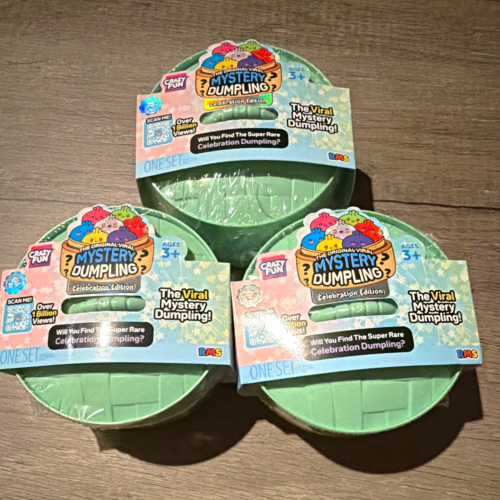 Set of 3 NEW Crazy Fun Mystery Dumpling Celebration Edition Blind Packs Set of 3 NEW Crazy Fun Mystery Dumpling Celebration Edition Blind Packs