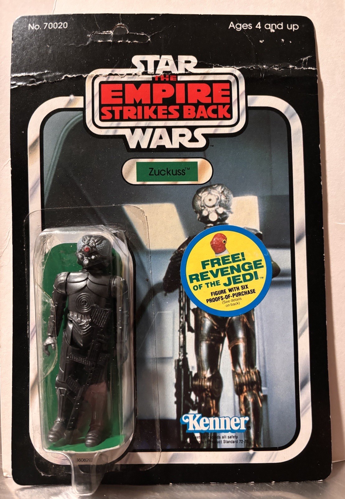 Vintage Kenner Star Wars Zuckuss MOC Carded 1983 