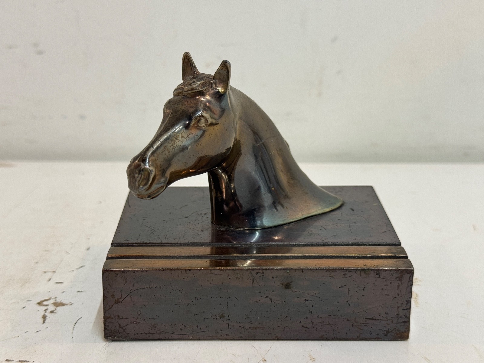 The Westminster Press Philadelphia Brass Horse Collectible Bookend The Westminster Press Philadelphia Brass Horse Collectible Bookend