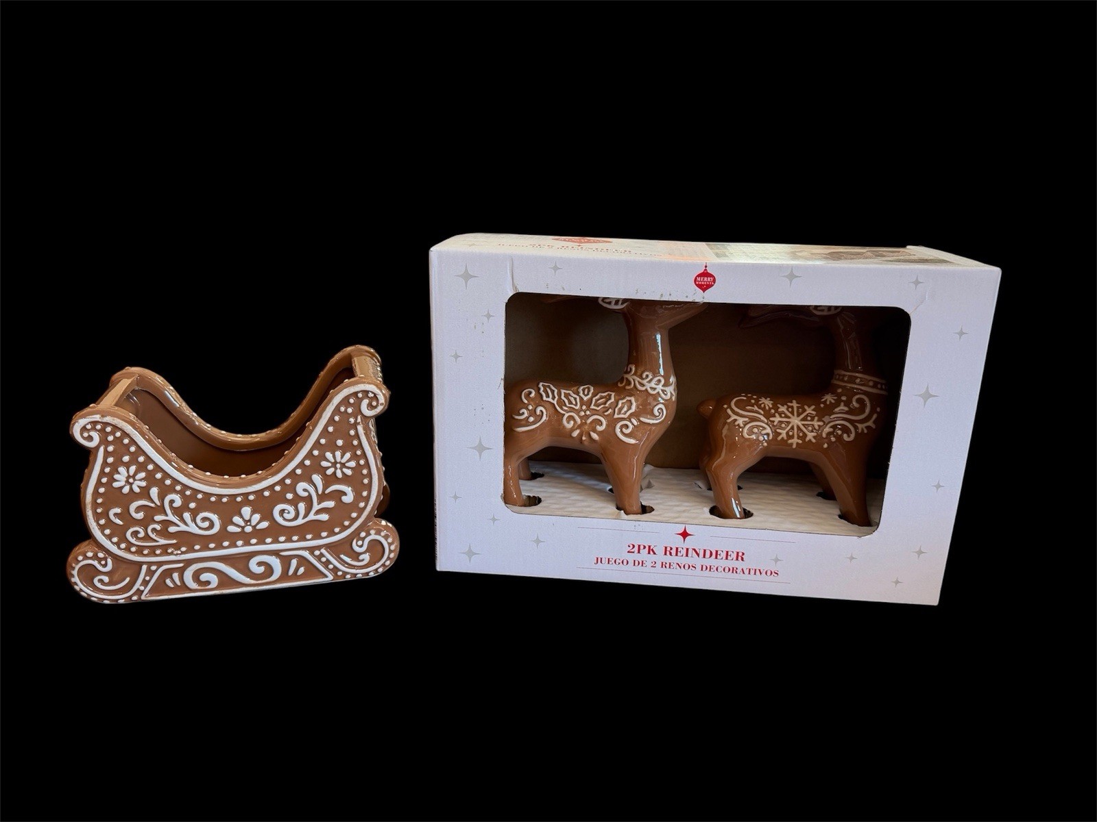 Merry Moments GingerBread Sleigh and Reindeers New ALDI 2026