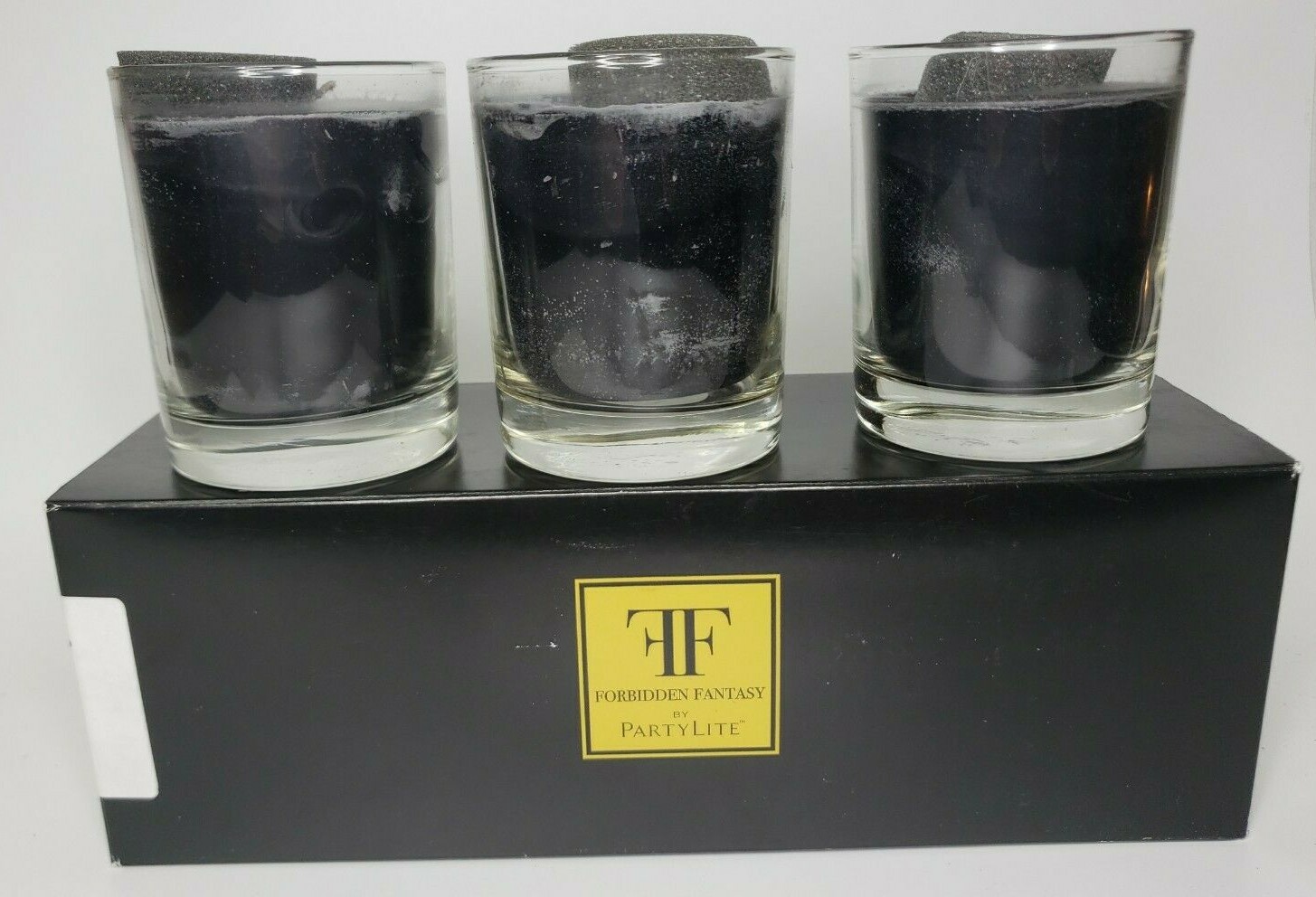 PartyLite Forbidden Fantasy Scented Candle Trio Medium New in Box P3F/P86010
