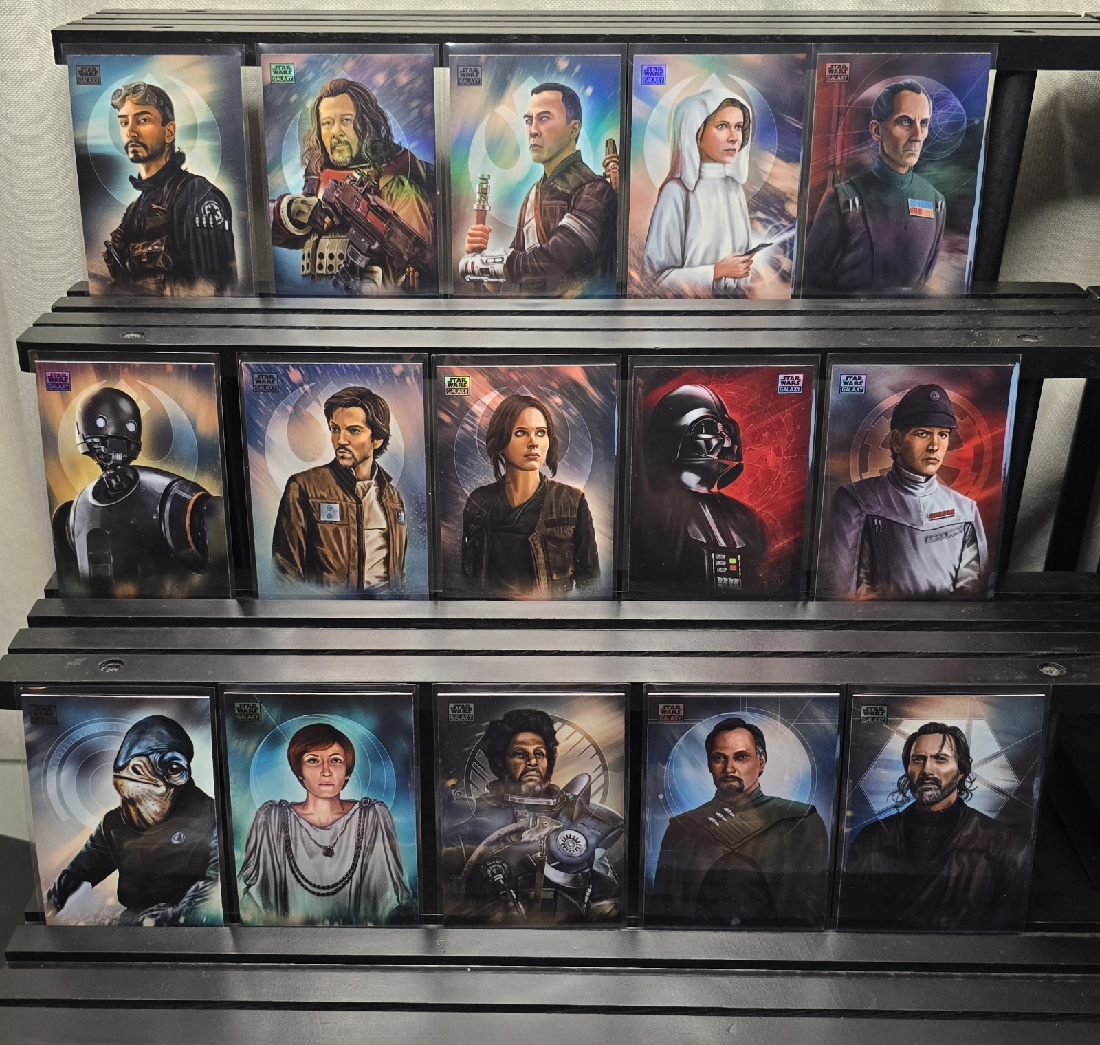 2026 Topps Star Wars Galaxy Art of Rogue One Inserts Full Set 15 cards Jyn Vader