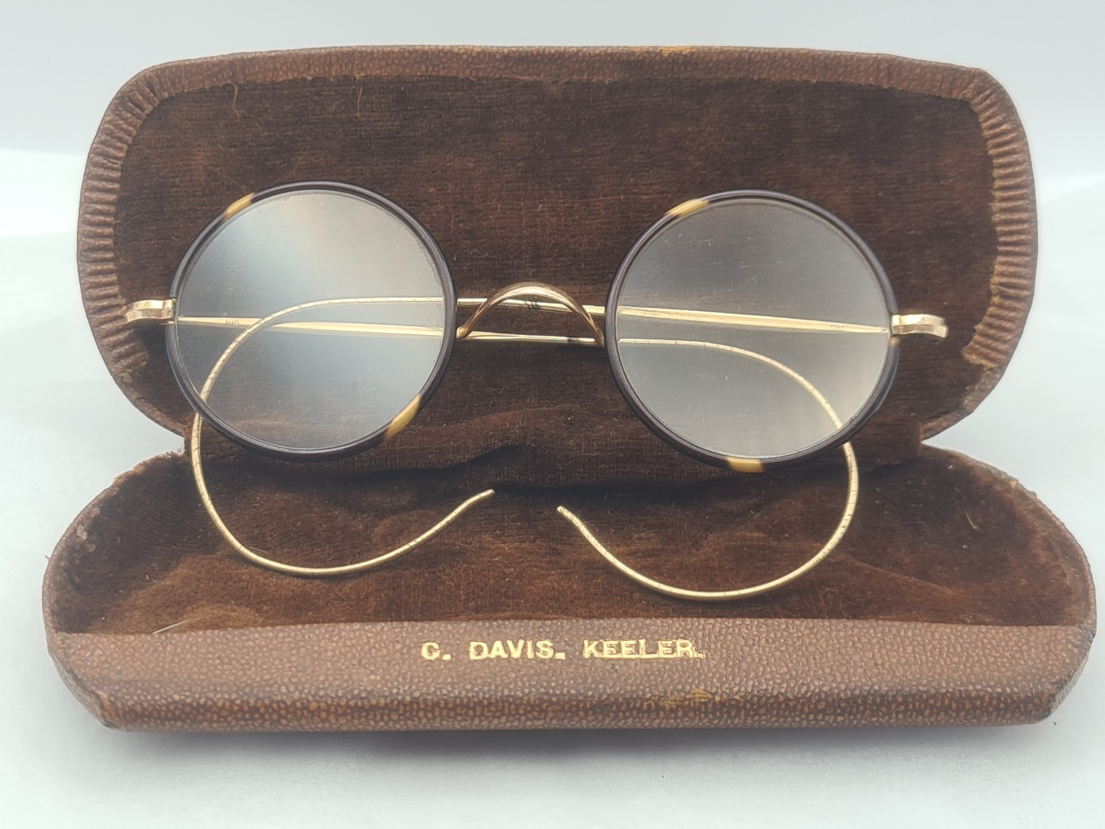 1930s C.W. Dixey & Son London 1/10 12k Gold Filled Windsor Frames Keeler Case 1930s C.W. Dixey & Son London 1/10 12k Gold Filled Windsor Frames Keeler Case