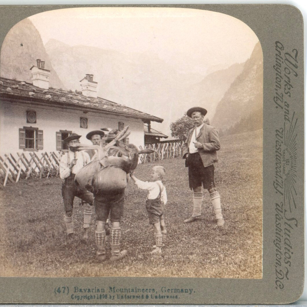 GERMANY, Bavarian Mountaineers--Underwood Stereoview G40 GERMANY, Bavarian Mountaineers--Underwood Stereoview G40