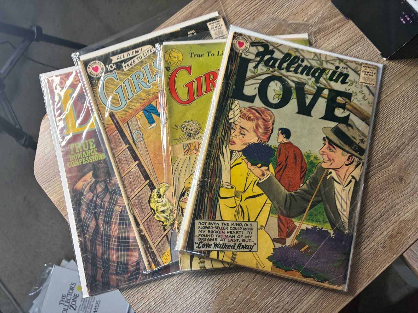 Girls\' Love Stories DC Golden/Silver Age Romance COMICS LOT OF 4