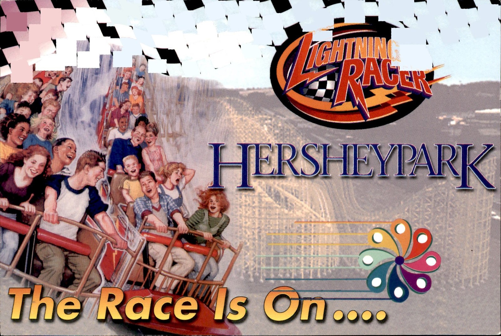 Hersheypark, Lightning Racer, Pennsylvania, Roller Coaster, 2023 Postcard Hersheypark, Lightning Racer, Pennsylvania, Roller Coaster, 2023 Postcard
