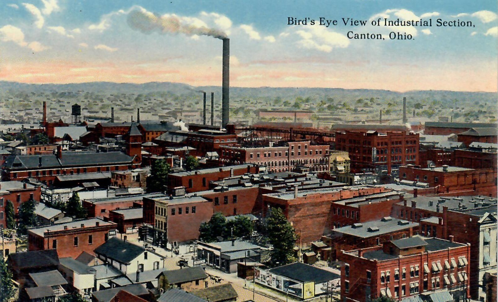 Bird's Eye View of Industrial Area Canton OH Ohio Bird's Eye View of Industrial Area Canton OH Ohio