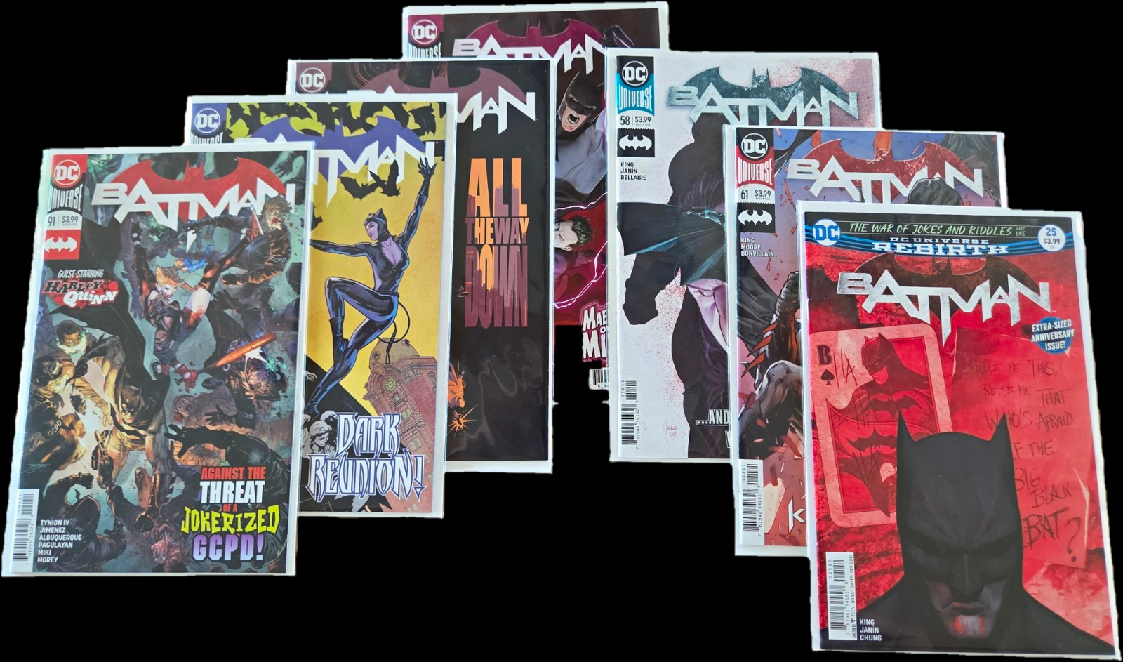 DC Comics Batman 58, 61, 66, 67, 69, 91. And Batman Rebirth 25 DC Comics Batman 58, 61, 66, 67, 69, 91. And Batman Rebirth 25
