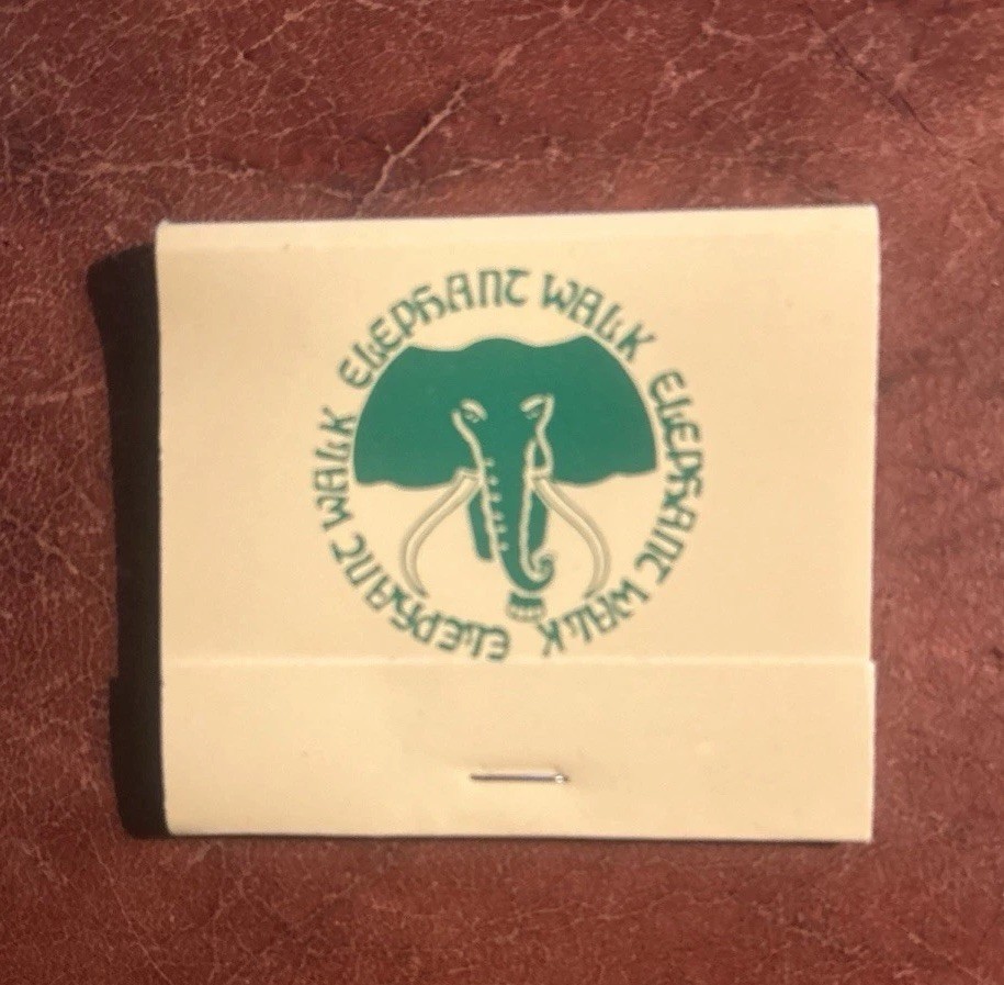 The Elephant Walk LGBTQ Gay Bar San Francisco Matchbook Unstruck Vintage RARE