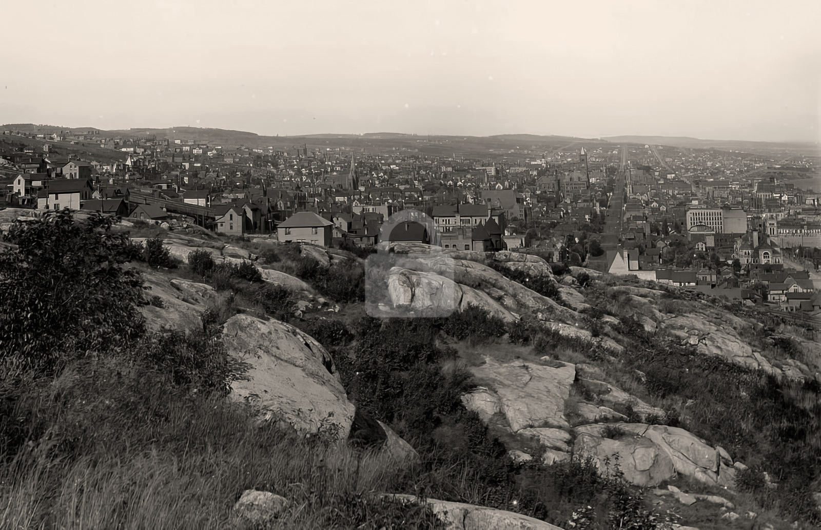 General view from bluffs Duluth MN Minnesota c1898 RPPC Photo Postcard COPY General view from bluffs Duluth MN Minnesota c1898 RPPC Photo Postcard COPY