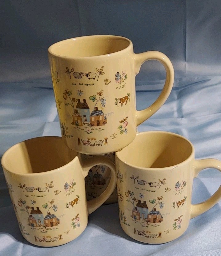 4 Vintage Heartland Coffee Mugs Nice Condition See And Read To Find Sale Price