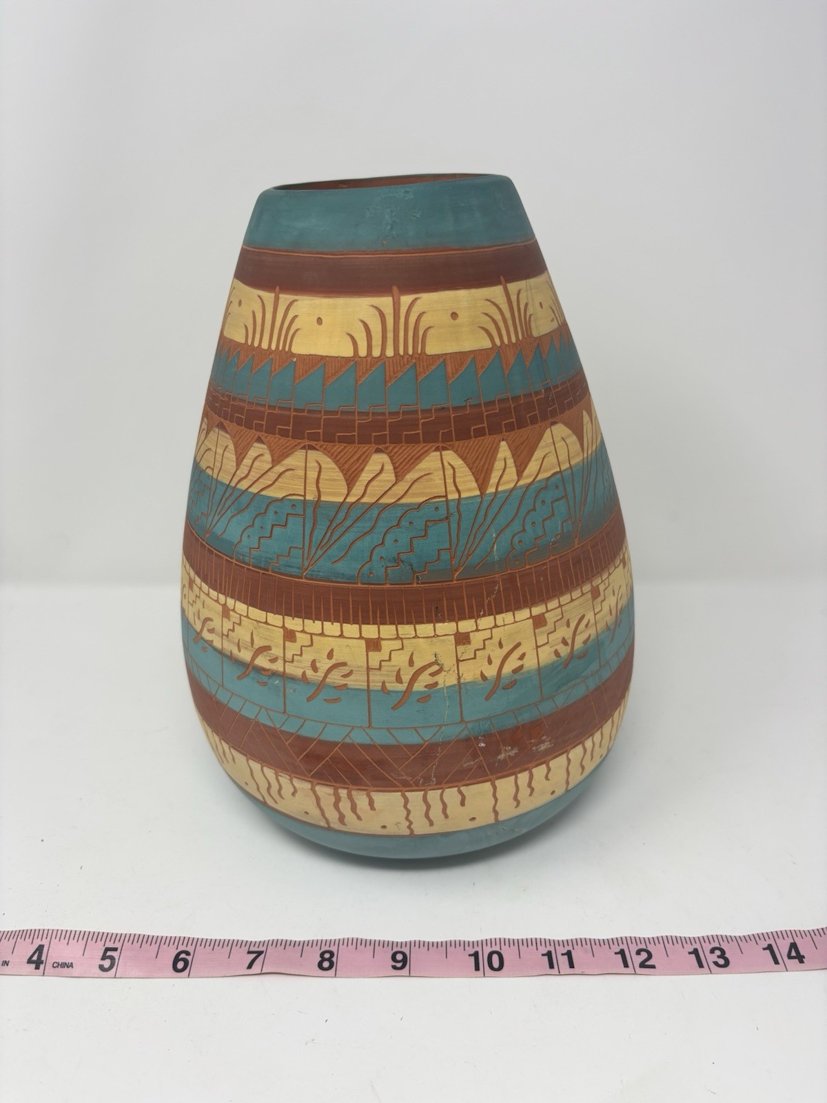 Aretha Begay Navajo Pottery Vase 10\